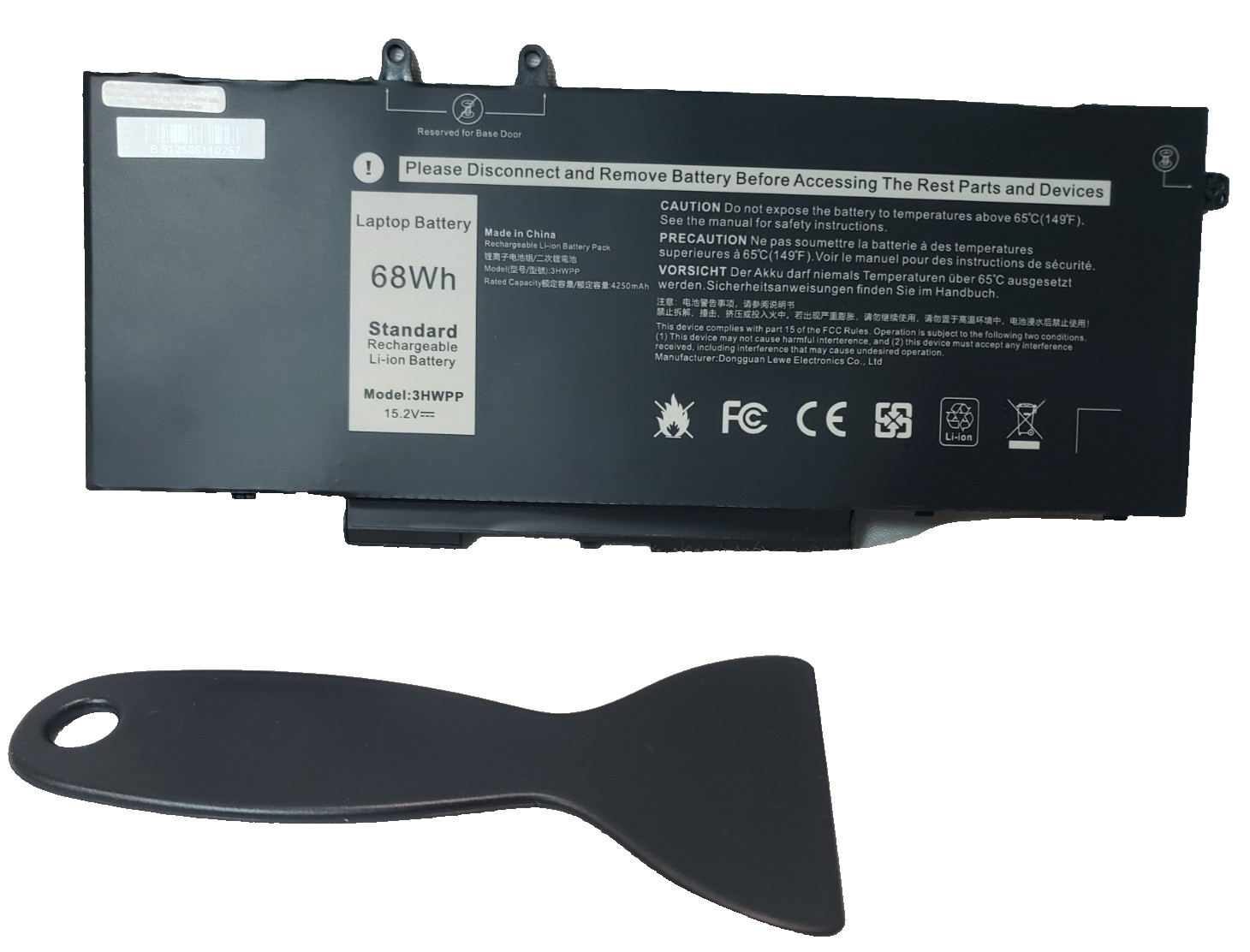 3HWPP 68Wh Laptop Battery Replacement for Dell Latitude 5401 5410 5411 5501