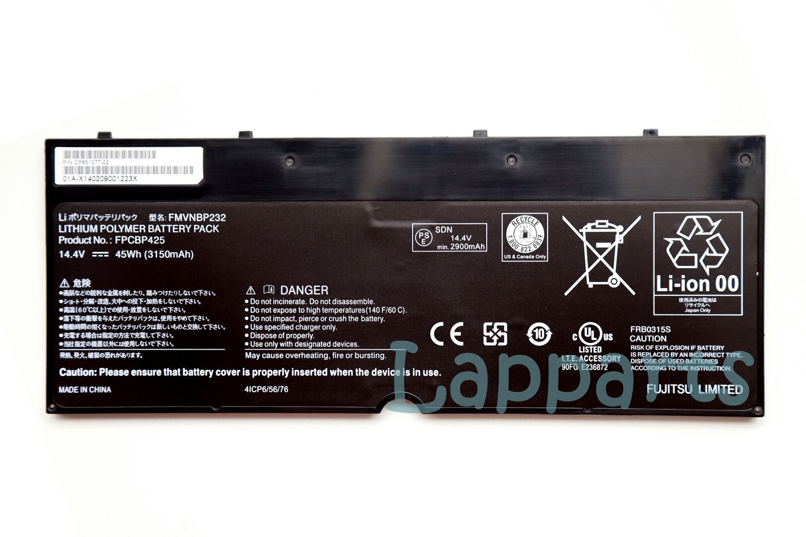 New Genuine FMVNBP232 FPCBP425 Battery for Fujitsu LifeBook T904 T935 T936 U745