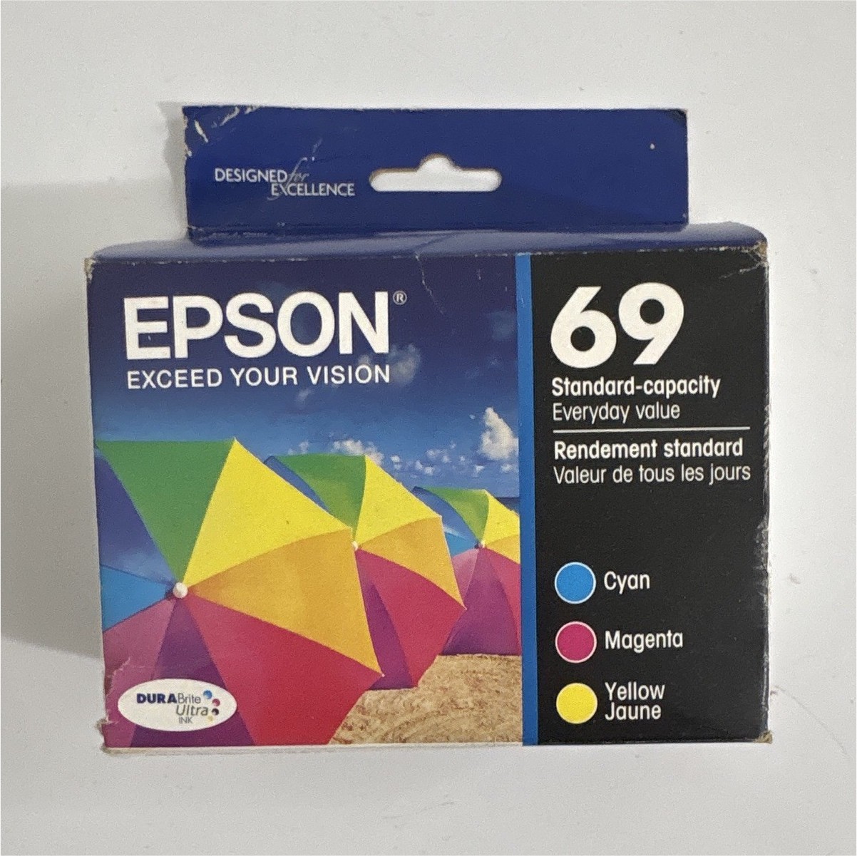 Epson 69 Genuine Standard Capacity Inkjet Cartridges 3-Pack C/M/Y
