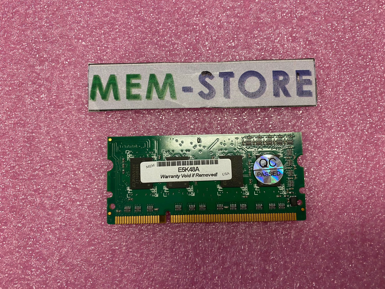 E5K48A 1GB x32 144-pin 800MHz DDR3 SODIMM Memory HP LaserJet Enterprise compa