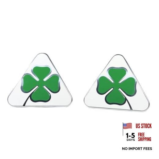 3D Four-Leaf Clover Micro-Stamp Decorative Sticker for Alfa Romeo Giulia