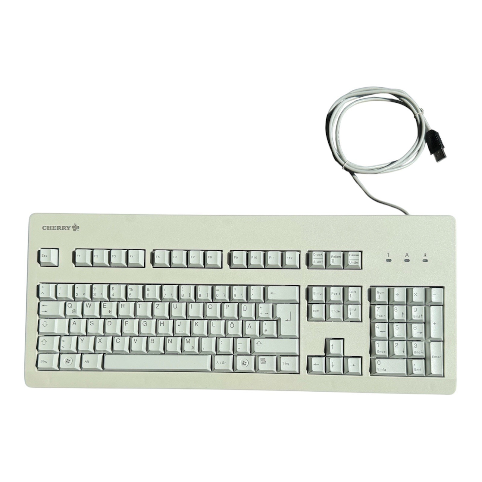 Vintage PC Keyboard: Cherry MY 3000 USB QWERTZ Light Gray | G81-3000LPCDE-0 / 02