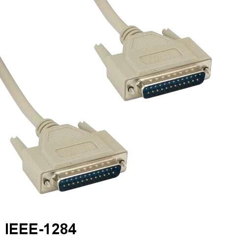 LOT10 25' IEEE-1284 DB25 25 Pin Cable Male 28AWG Parallel Printer Bi-Direction