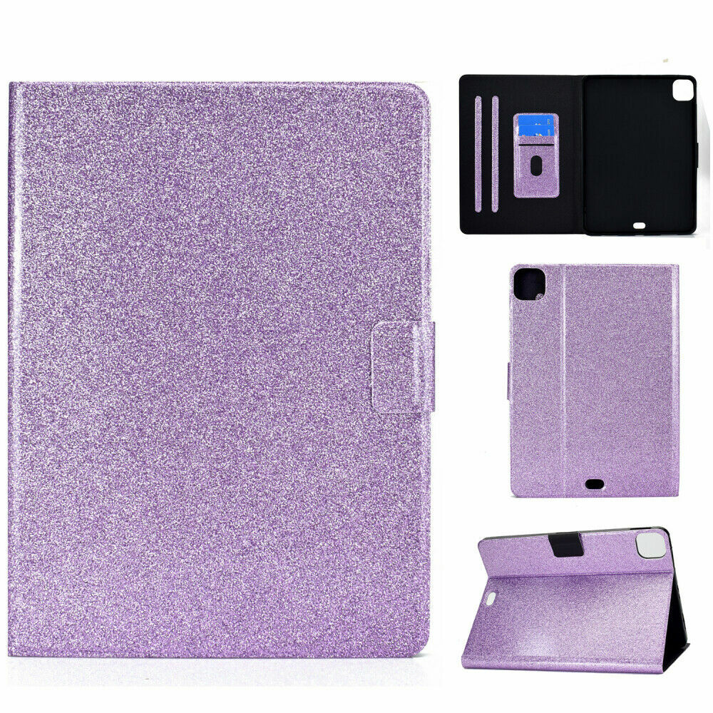 Fr iPad 5/6/7/8/9th Gen Mini 7 Air Pro 11 2025 Glitter Leather Stand Case Cover 