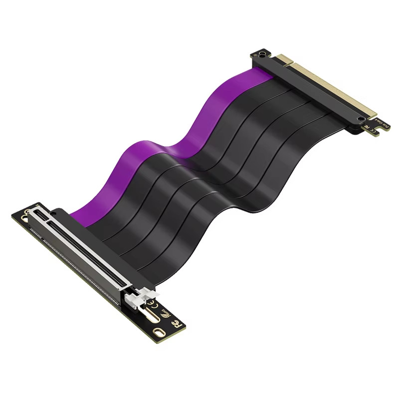 TEUCER GP-16 PCI-E 4.0 X16 Riser Cable Video Card Extension Shielded Flexible 90