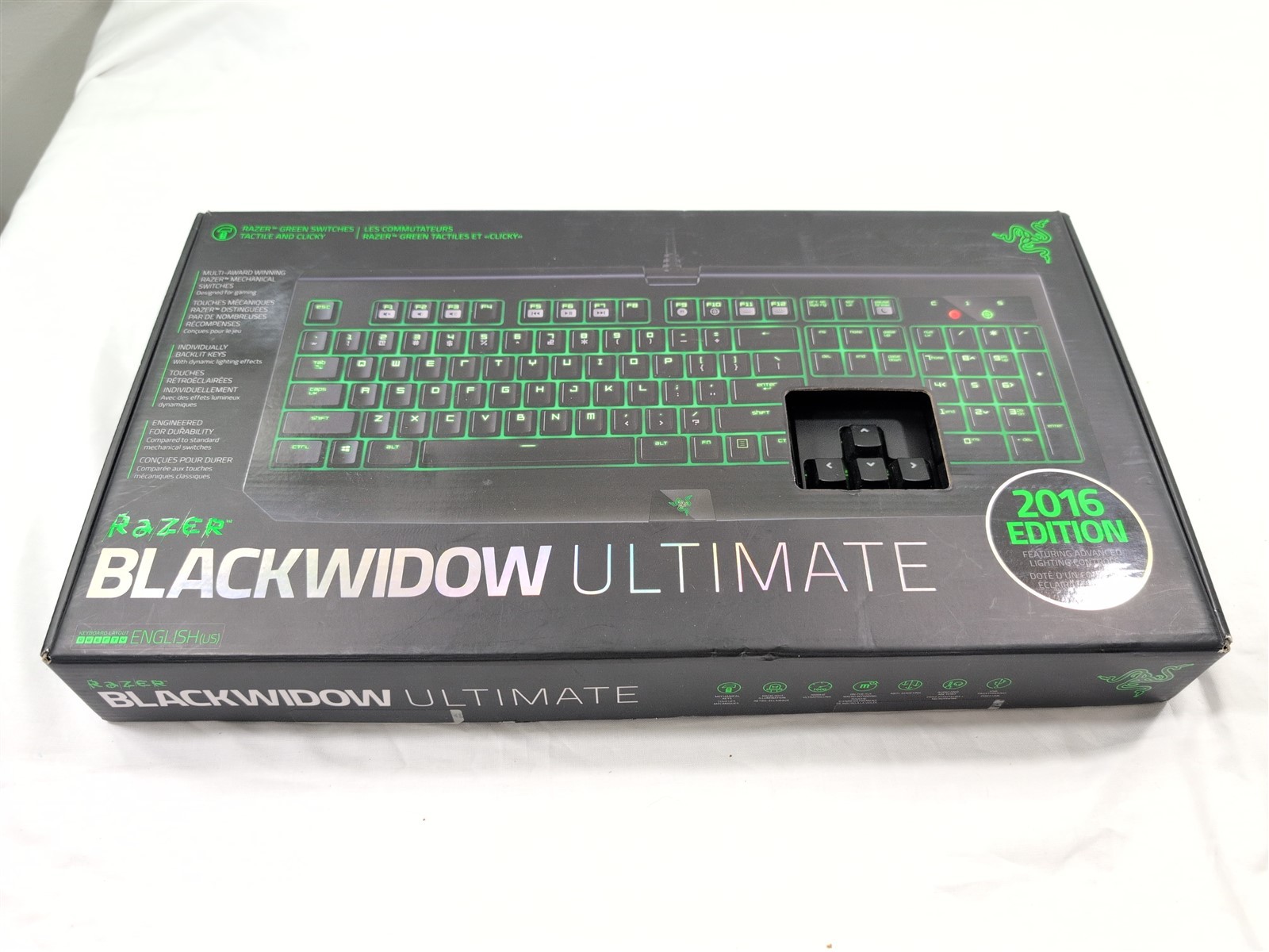 Razer BlackWidow Ultimate 2016 Gaming Keyboard RZ03-0170 Tested Works