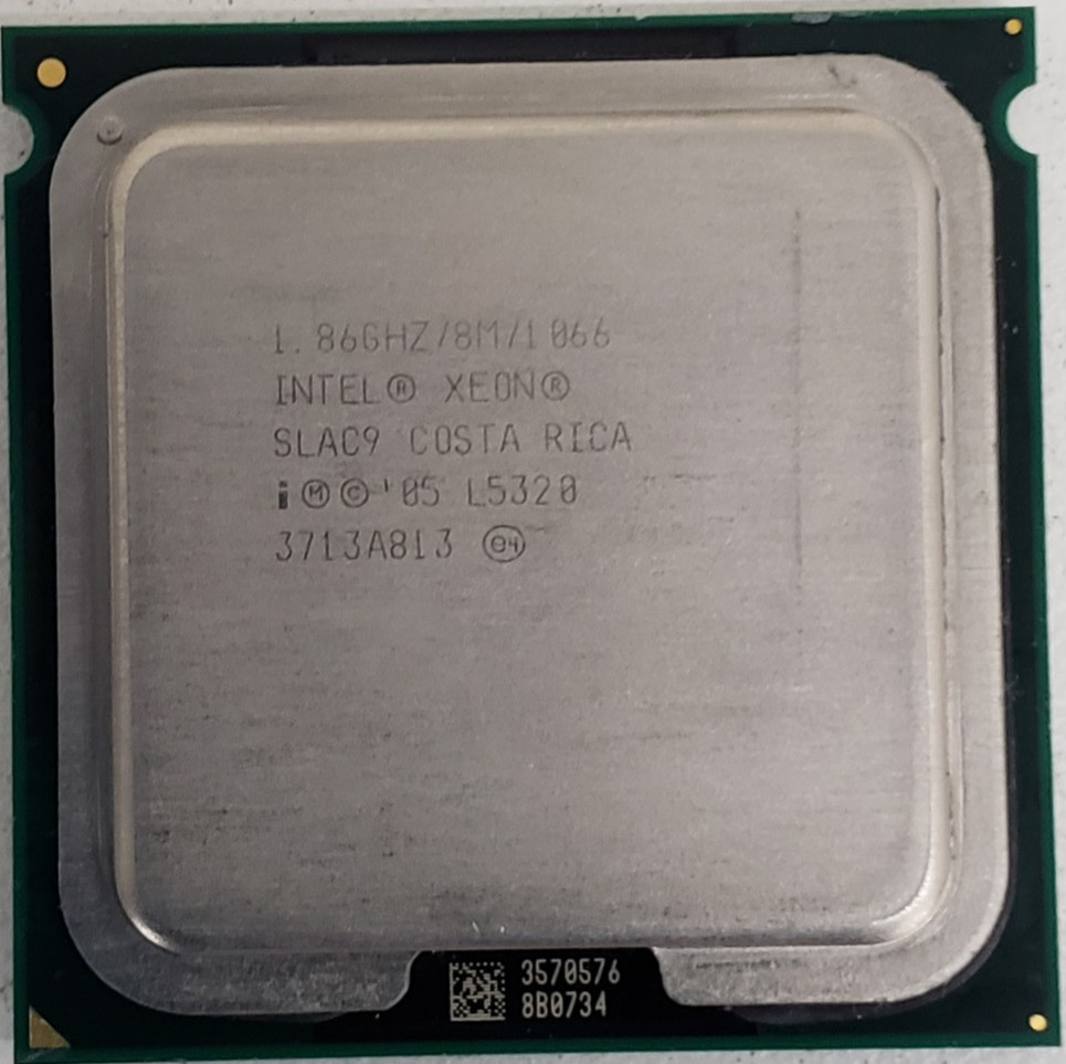 Intel Xeon L5320 1.86GHz 4-Core 8MB 1066MHz LGA771 Server CPU Processor.