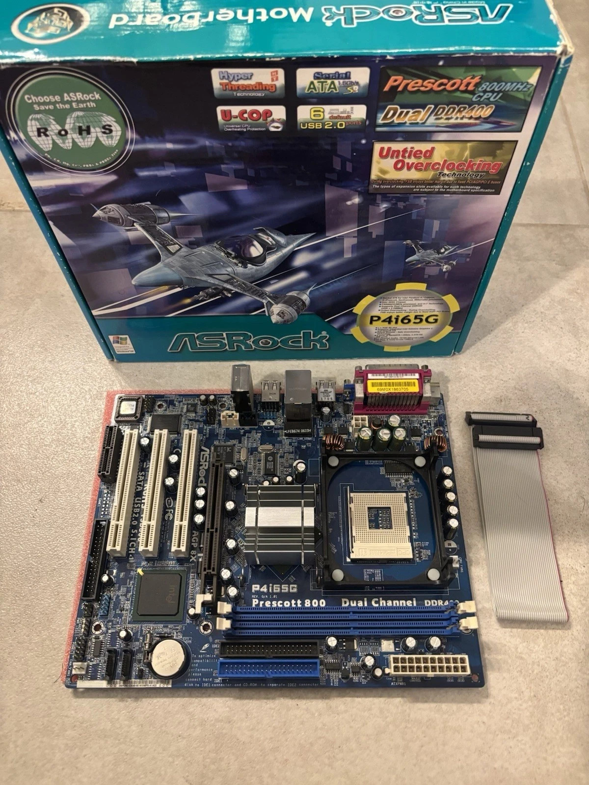 ASROCK P4i65G Socket 478 Pentium 4 Micro-ATX Motherboard w/VGA & Sound - New