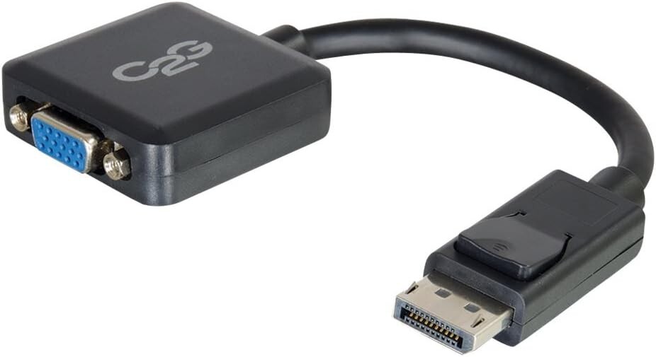 C2G 54323 Legrand Mini Male to Female Display Port Cable to VGA Adapter Black