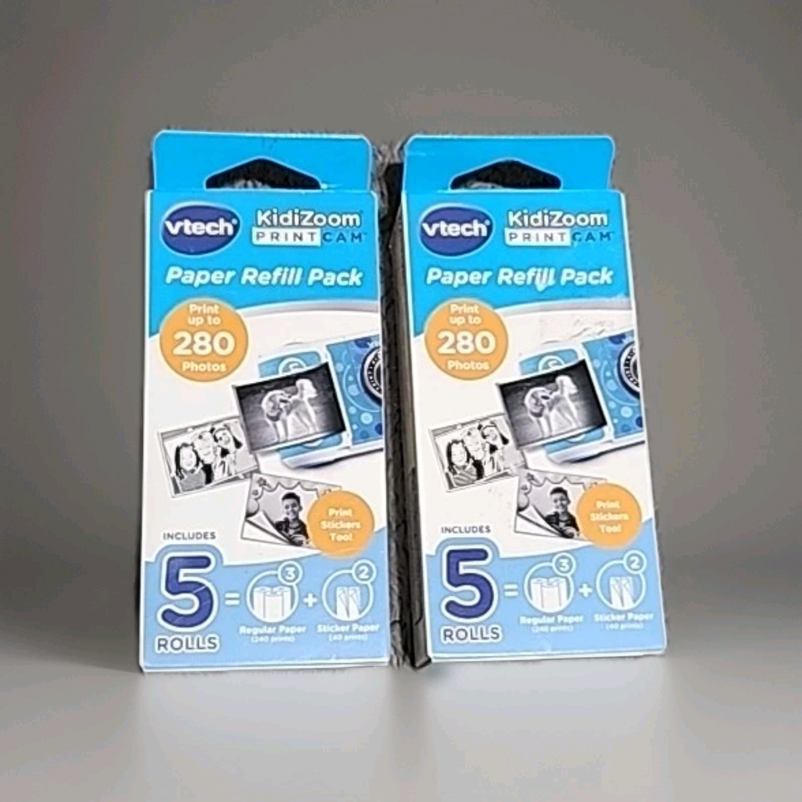 Lot of 2  VTech KidiZoom Printcam Paper Refill Pack - 5 Rolls Photo Paper