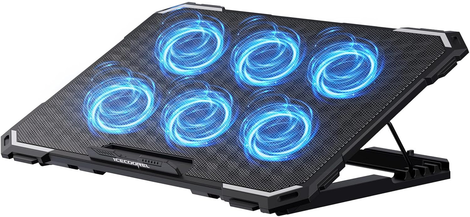 Laptop Cooling Pad with Six Fans and Adjustable Height for 13 to 15.6 Inch