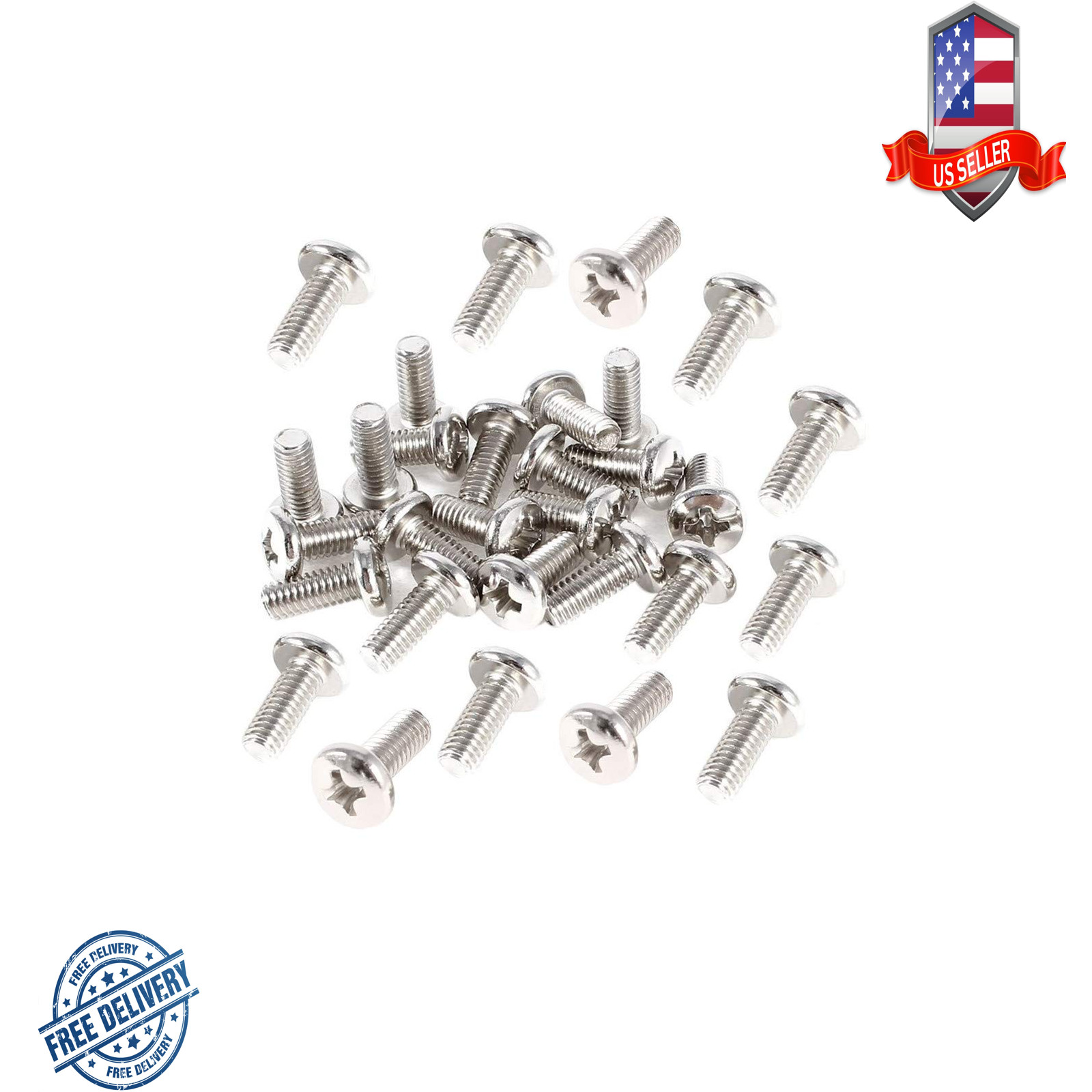 40 Pieces VESA Computer TV LCD Monitor Stand Bracket Mounting Screw M4x10mm