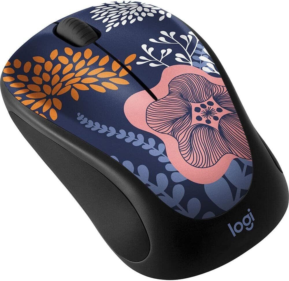 Logitech Design Collection Wireless Ambidextrous Mouse - Forest Floral (3EA)