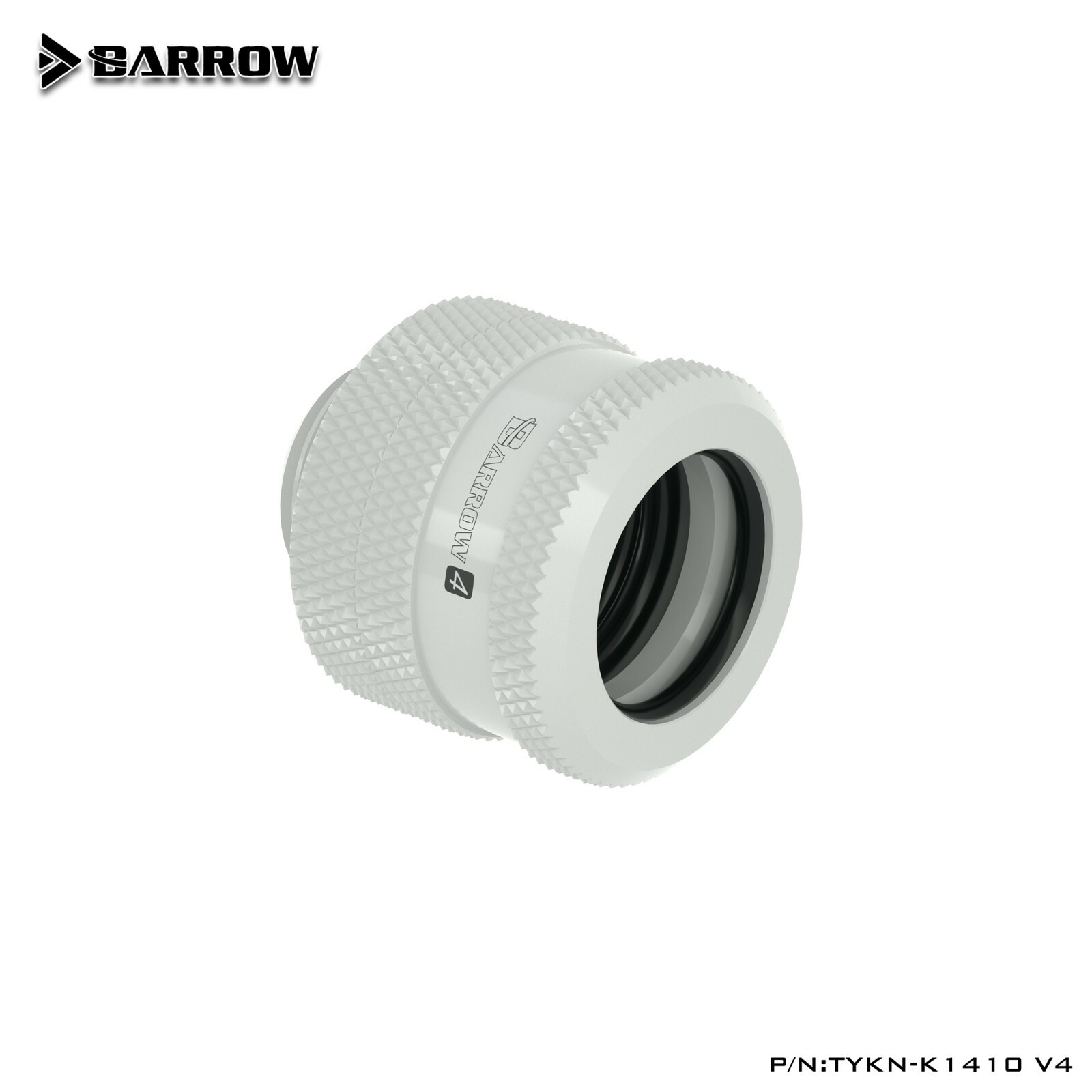 8 Pcs Barrow G1/4" Compression Fitting For 14mm OD Rigid Tube TYKN-K1410 V4 WHT