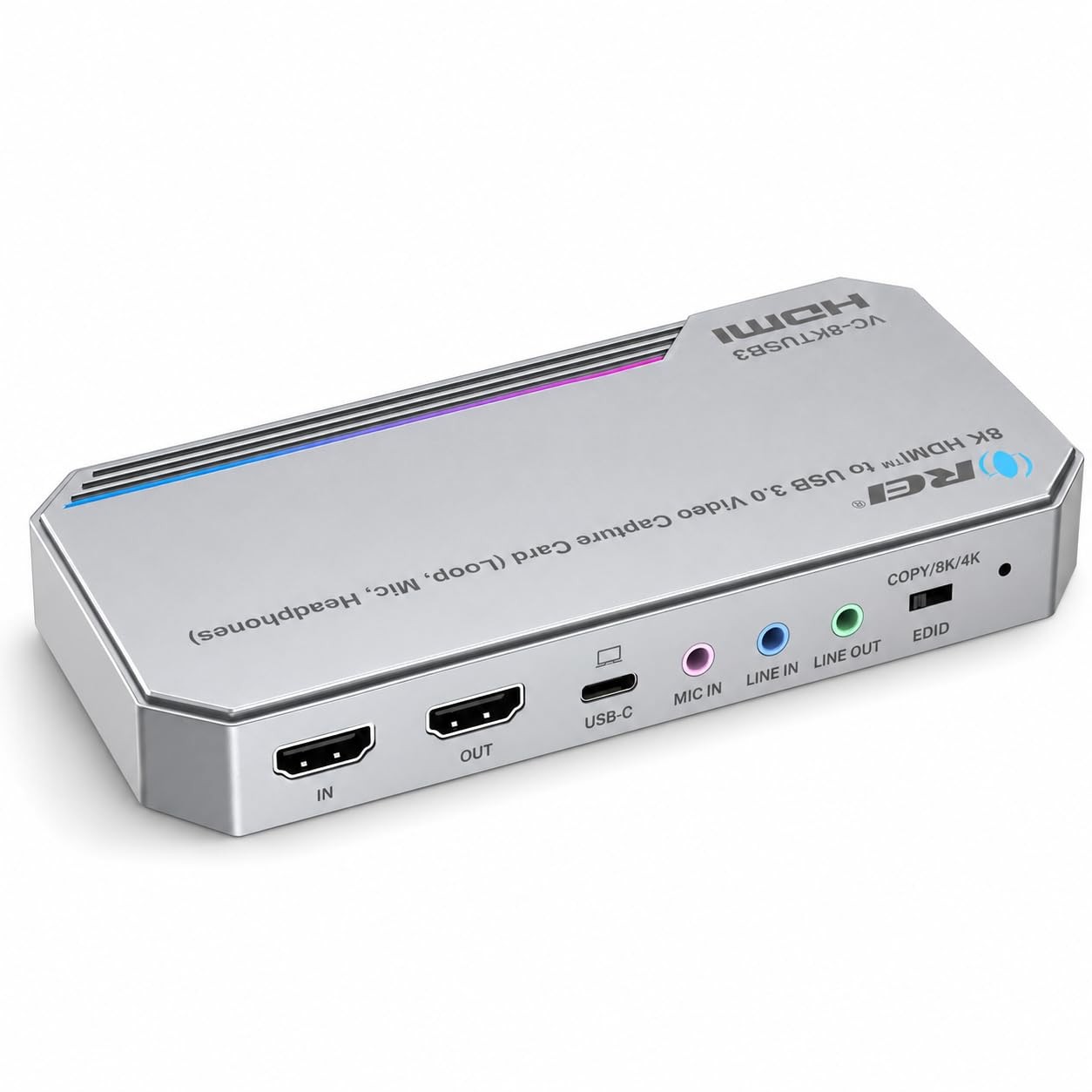 Orei 4K Capture Card HDMI to USB 3.0 Loop-Out