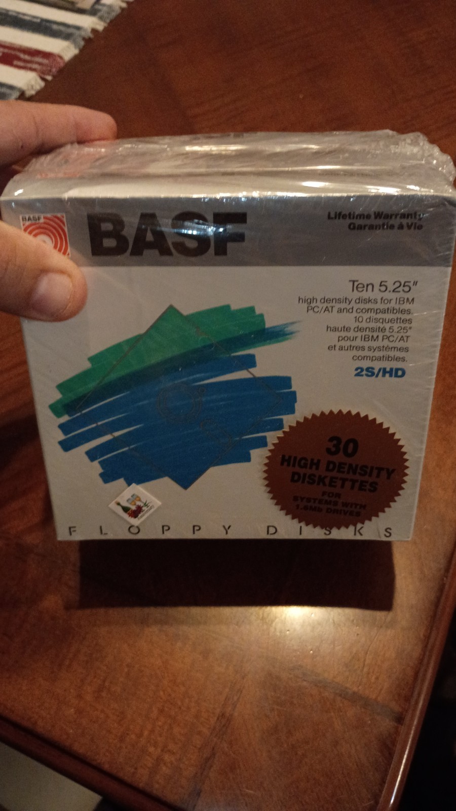 BASF 30 High Density Floppy Discs 5.25" 2S/HD IBM PC Vintage SEALED