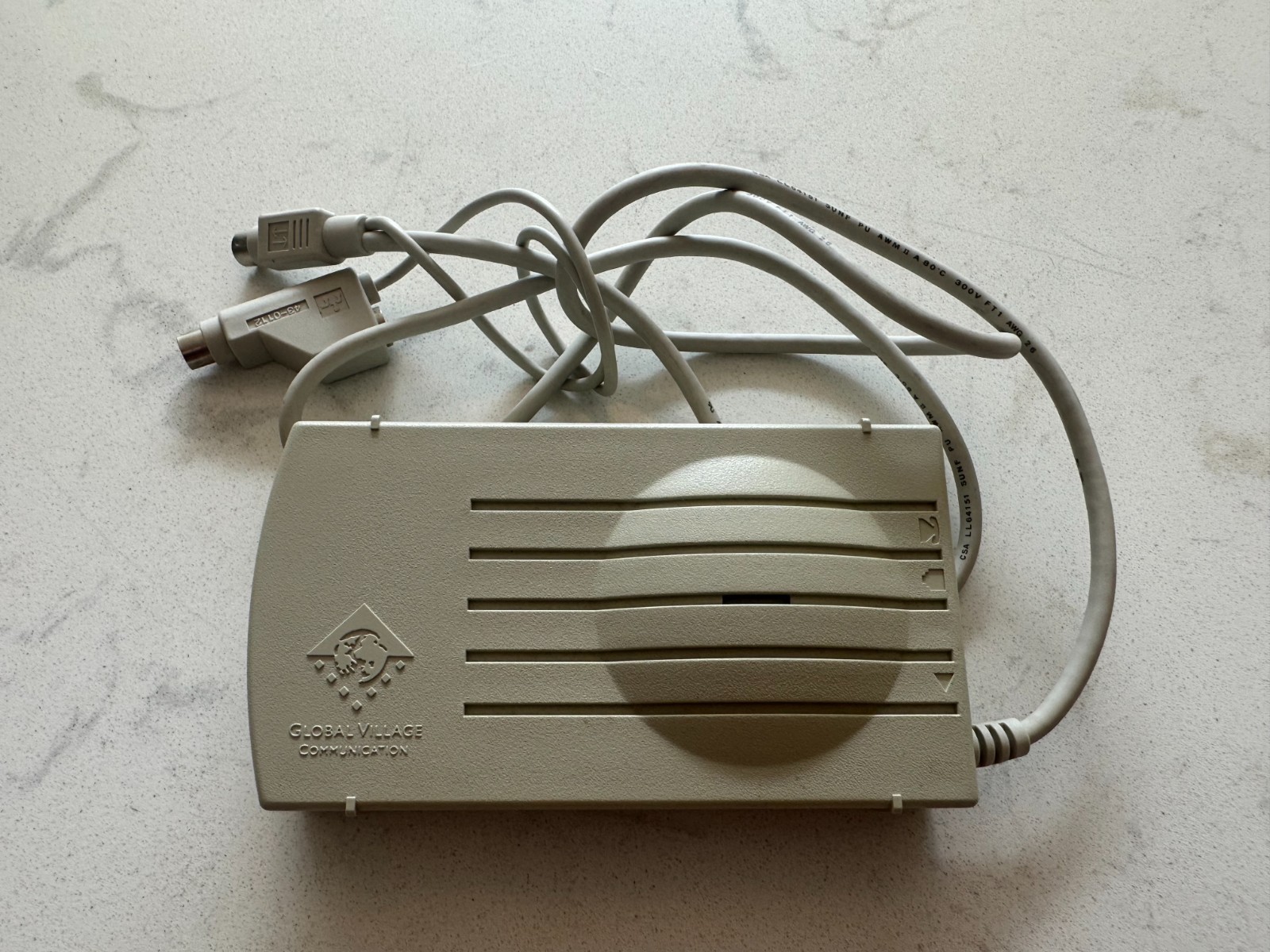 Global Village Teleport Bronze External Modem for Apple Macintosh A861 Untested