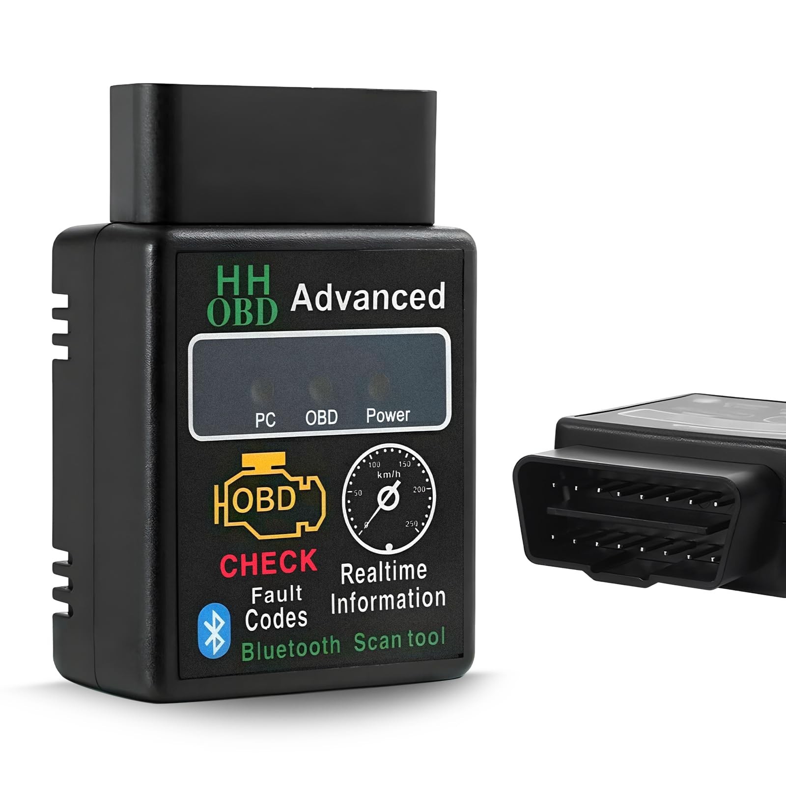 Bluetooth OBD2 Scanner for Car, Wireless OBDII Scan Tool Auto Engine Diagnost...