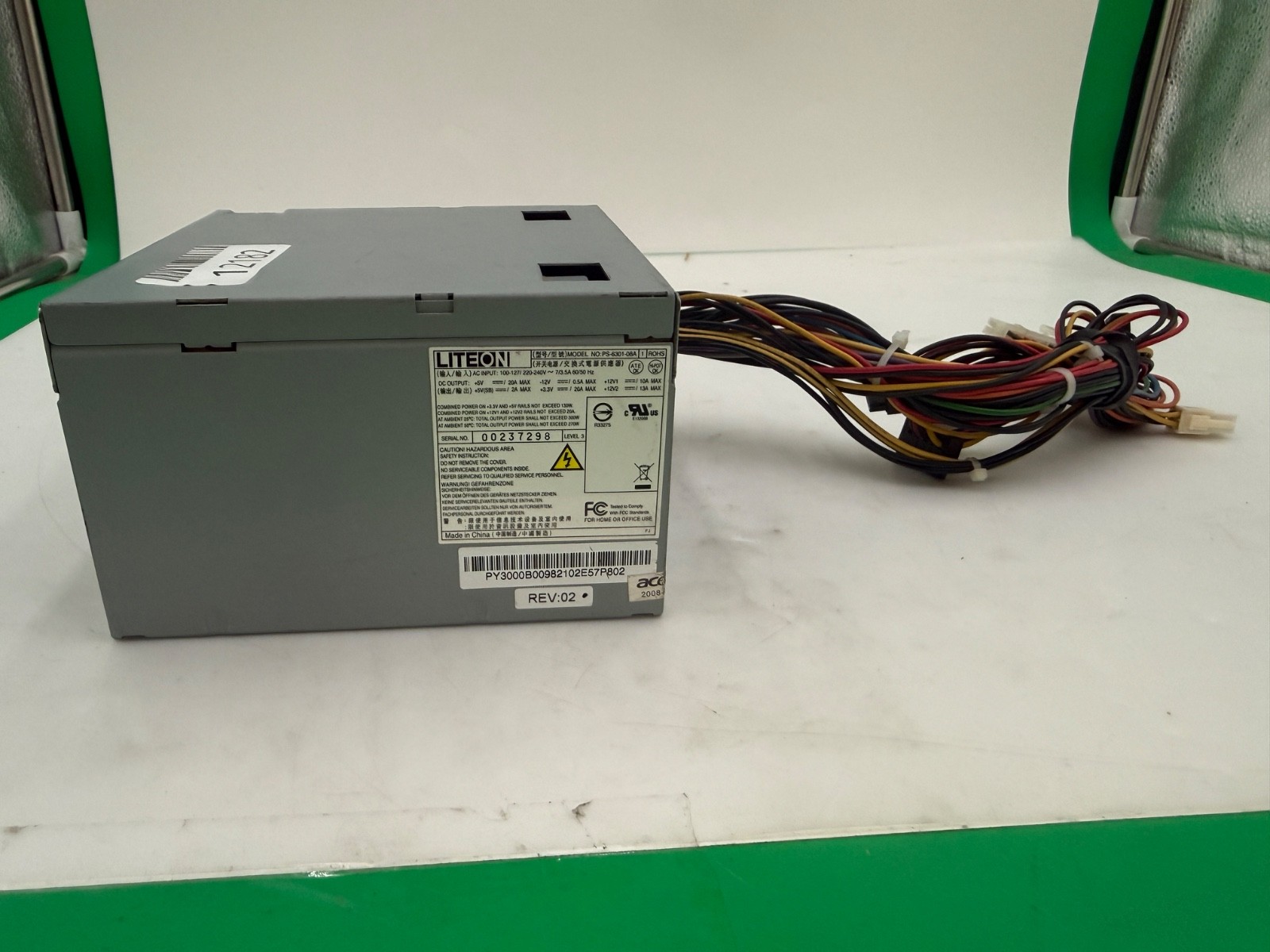 LITEON PS-6301-08A Power Supply Unit-300 Watt With Cables and Power Cord
