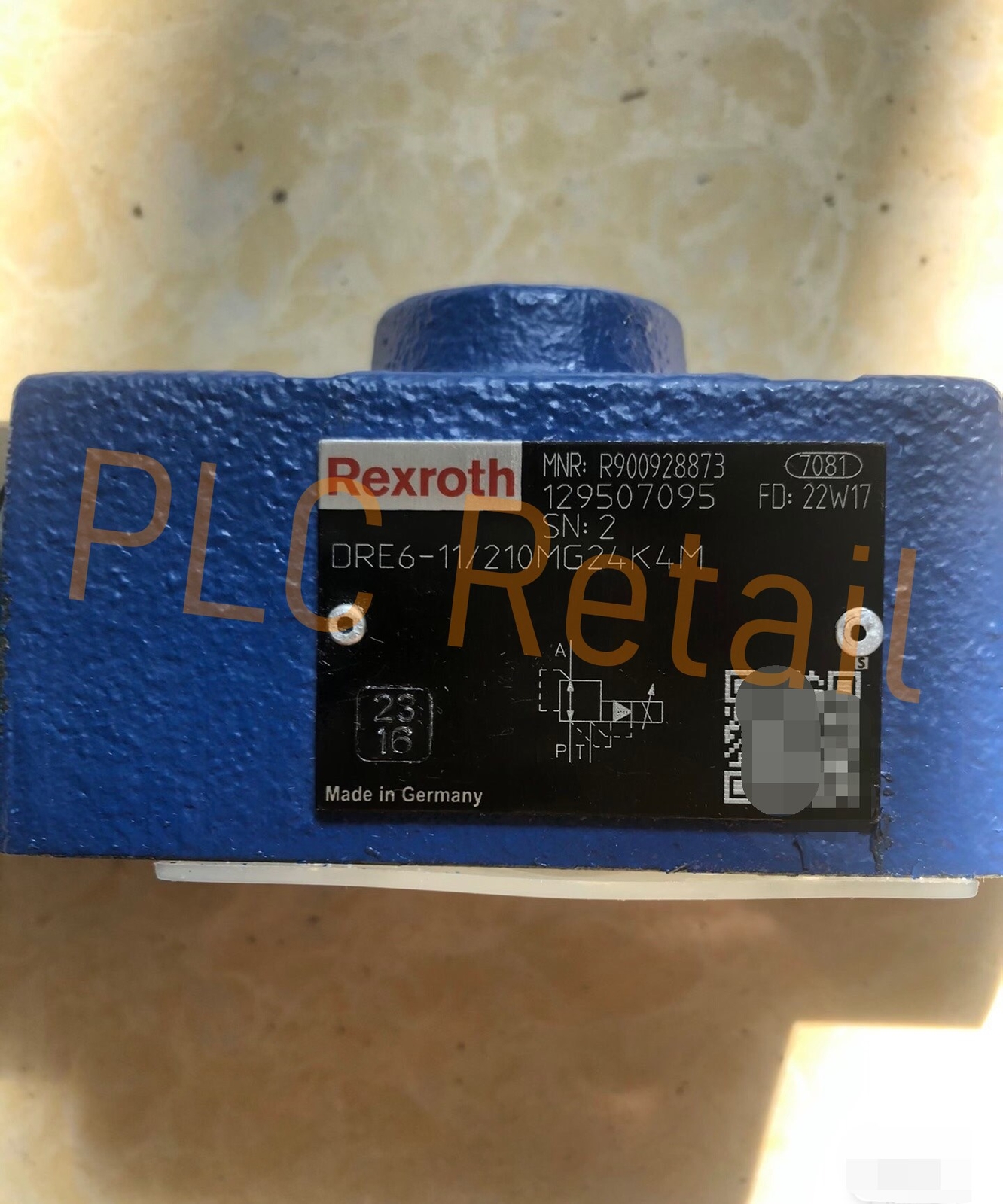 NEW rexroth Pressure reducing valve R900928873 DRE6-11/210MG24K4M FedEx or DHL