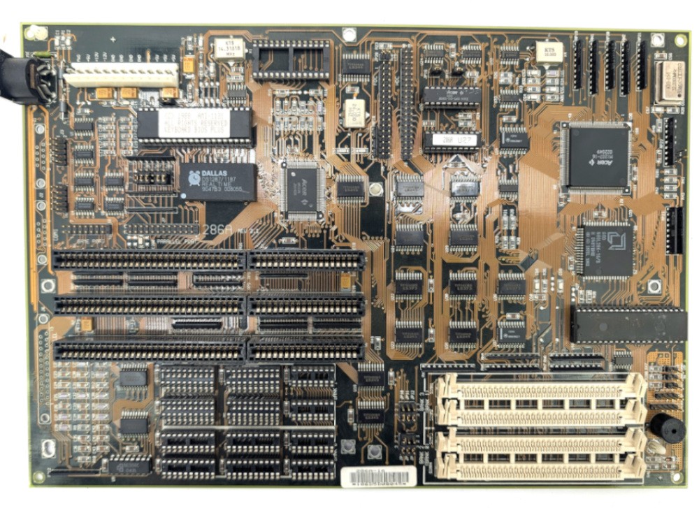 Untested ECS 286A REV 2.1 N80L286-16/S Retro Motherboard Vintage ACER M1207-16