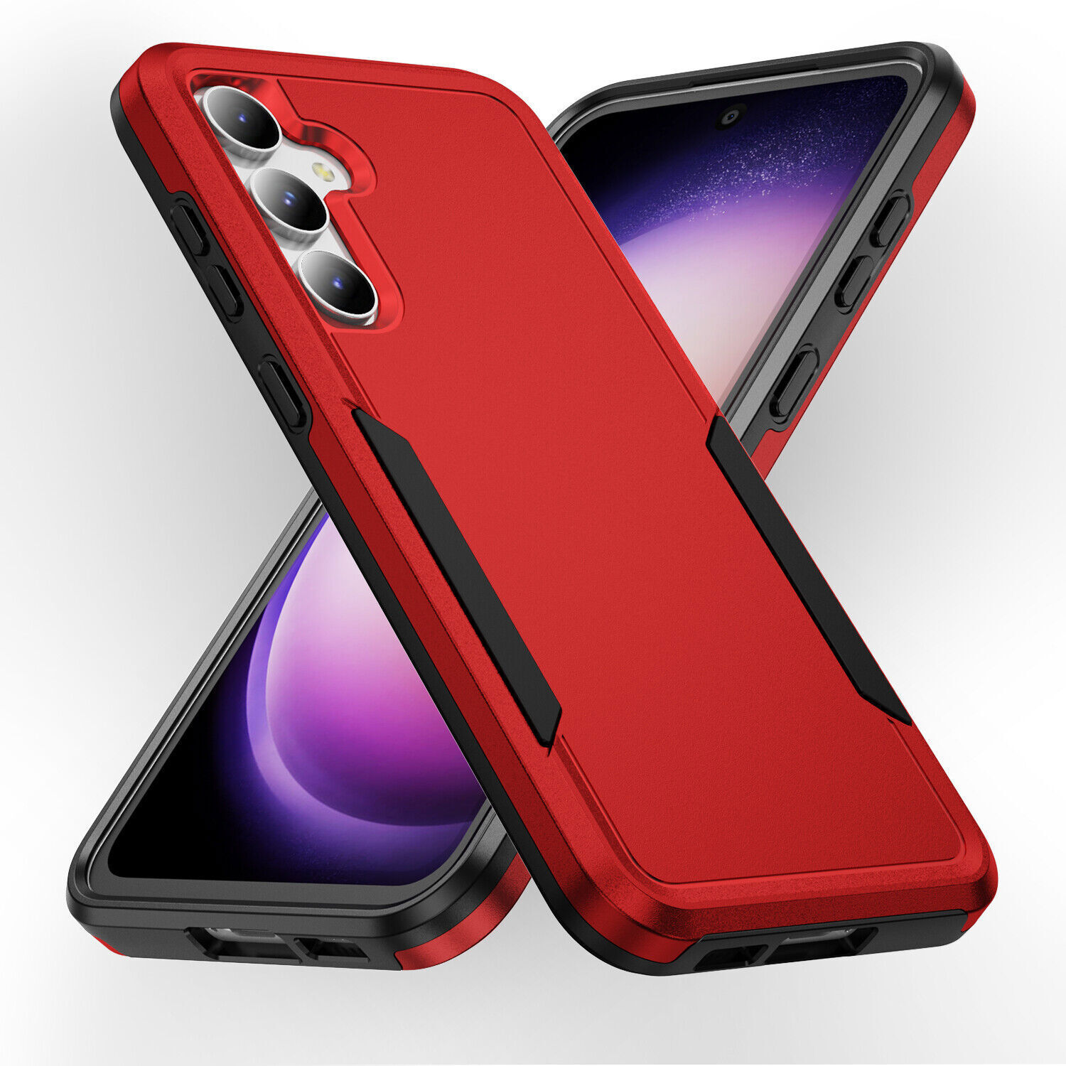 Luxury Rugged Armor Cover Case For S24 S23 FE S22 S21 S20 Z Fold 4 5 Z Flip 4 5
