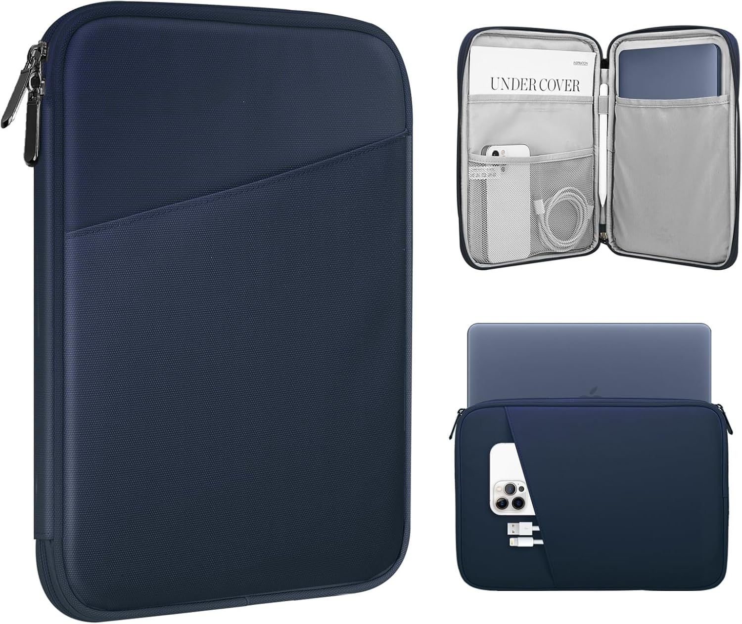 13.3-14 Inch Lightweight Laptop Sleeve with Pocket for 13.3-14 Inch Laptops, Ind