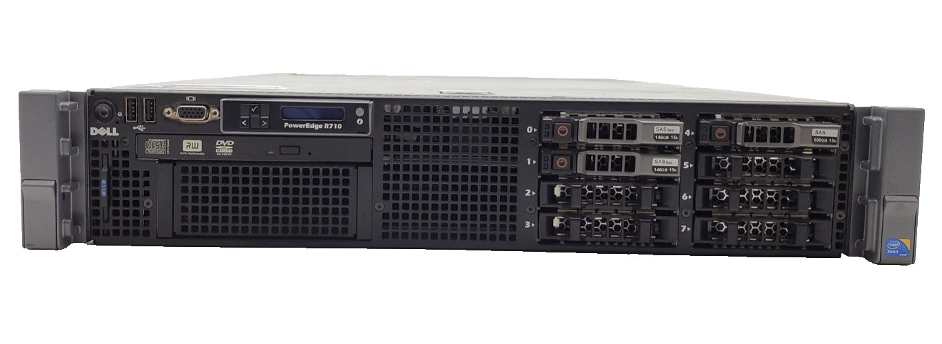 Dell PowerEdge R710 2x Xeon E5630 64GB DDR3 2U Rack Server No HDD Tested