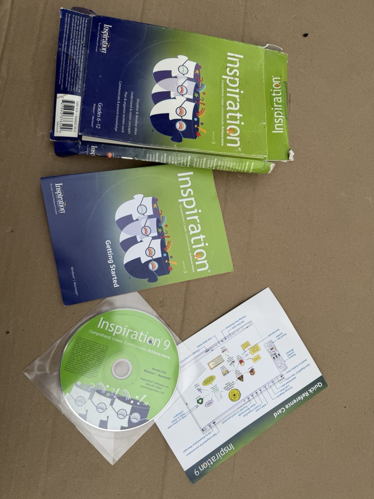 NEW Inspiration 8 (2006) Grades 6-12 CD-ROM Windows/Mac Version 8.0