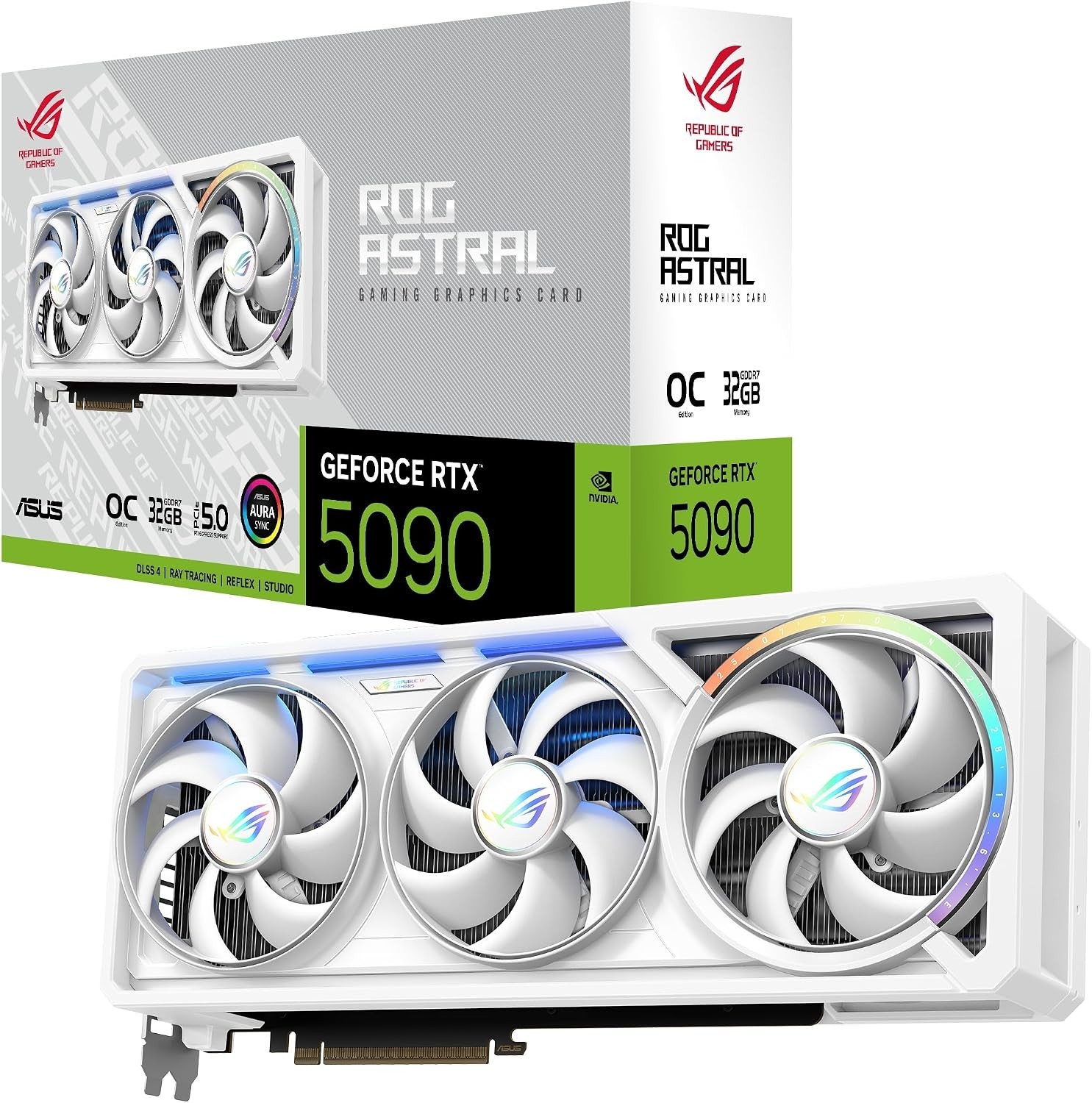 New Sealed ASUS ROG Astral GeForce RTX 5090 OC 32GB GDDR7 Gaming GPU White
