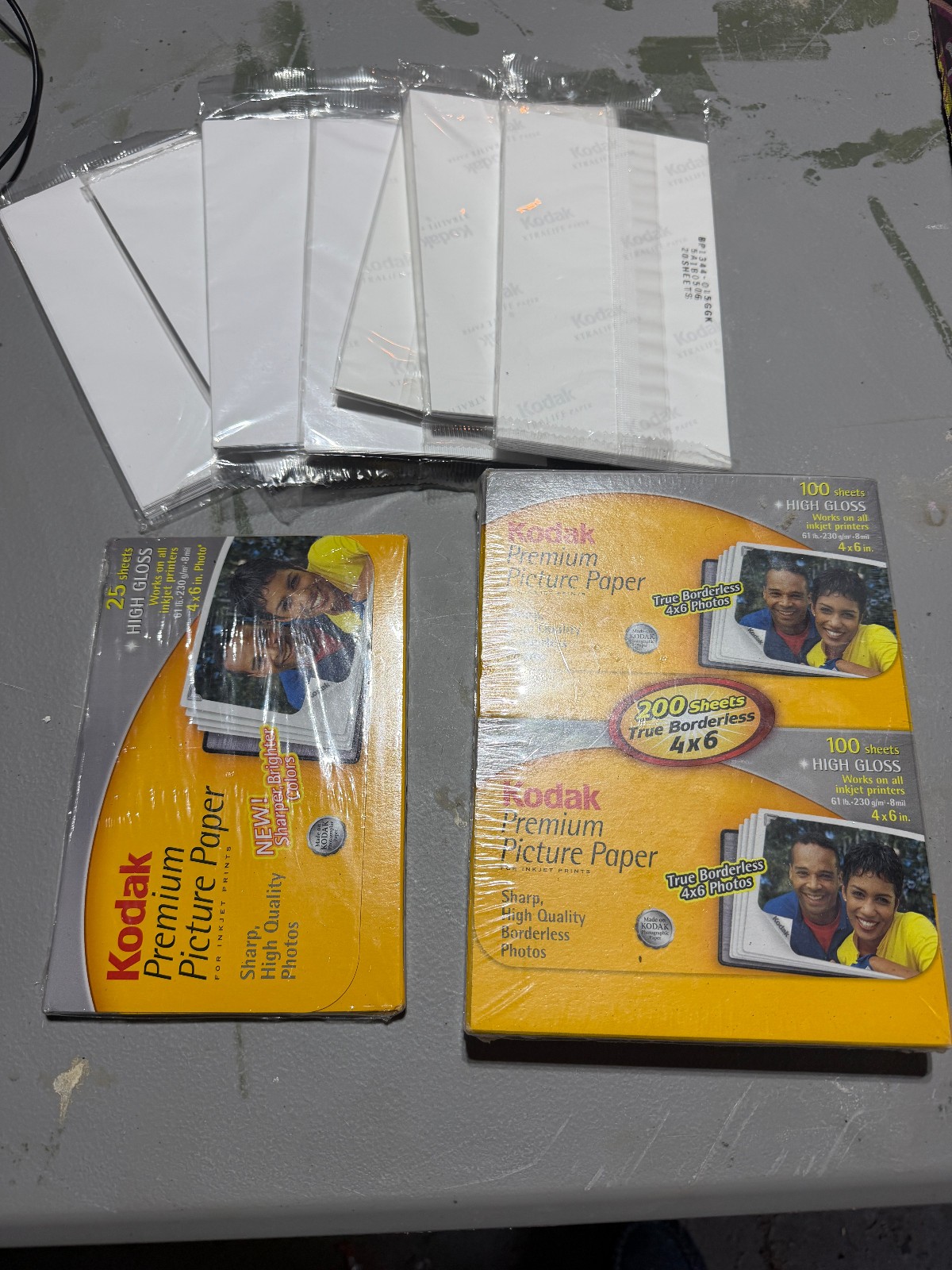 Lot Of Kodak Photo Paper Sealed Packs