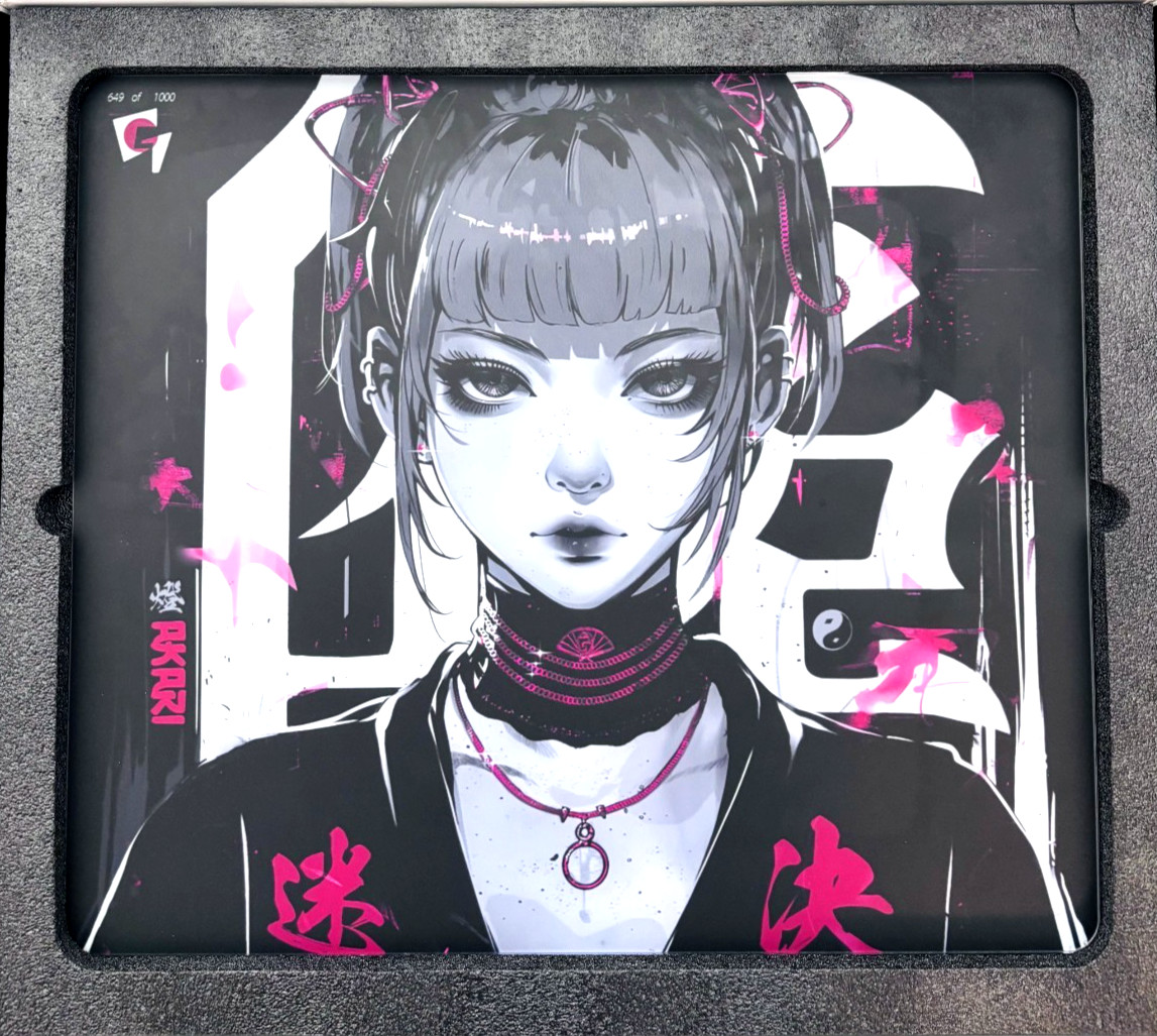 GLSSWRKS Akari Mousepad Premium Glass Limited Edition  490x420mm from JAPAN