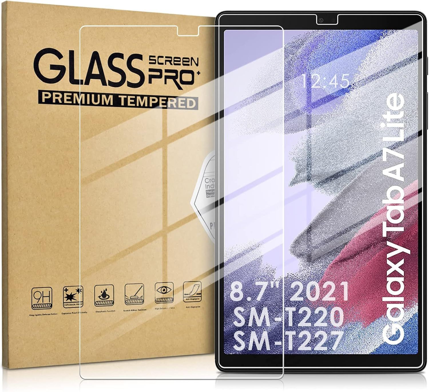 Case Friendly Ultra-Clear Screen Protector for Samsung Galaxy Tab A7 Lite 8.7" 2