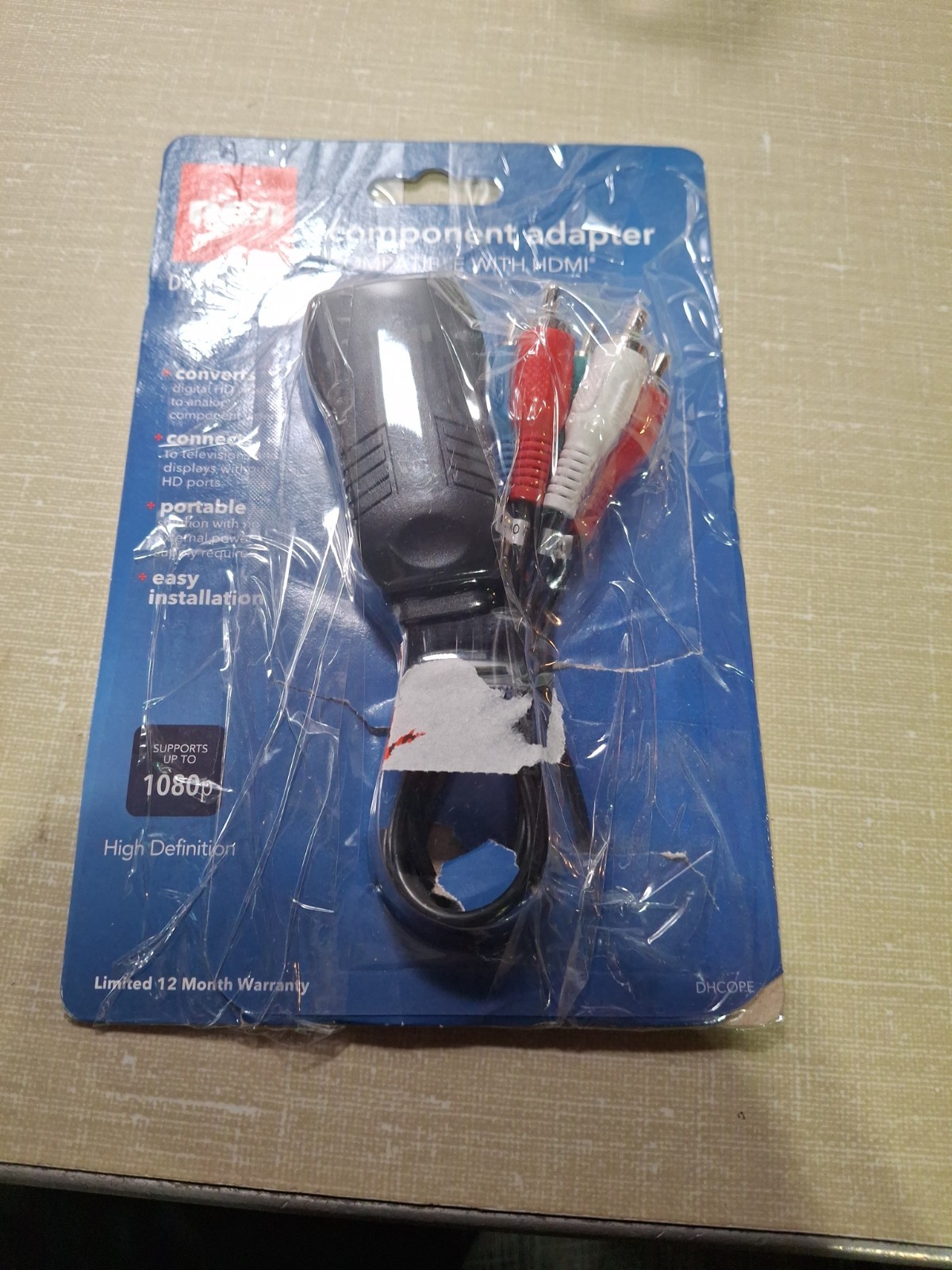 RCA DHCOPE HDMI to Component Video Adapter open box