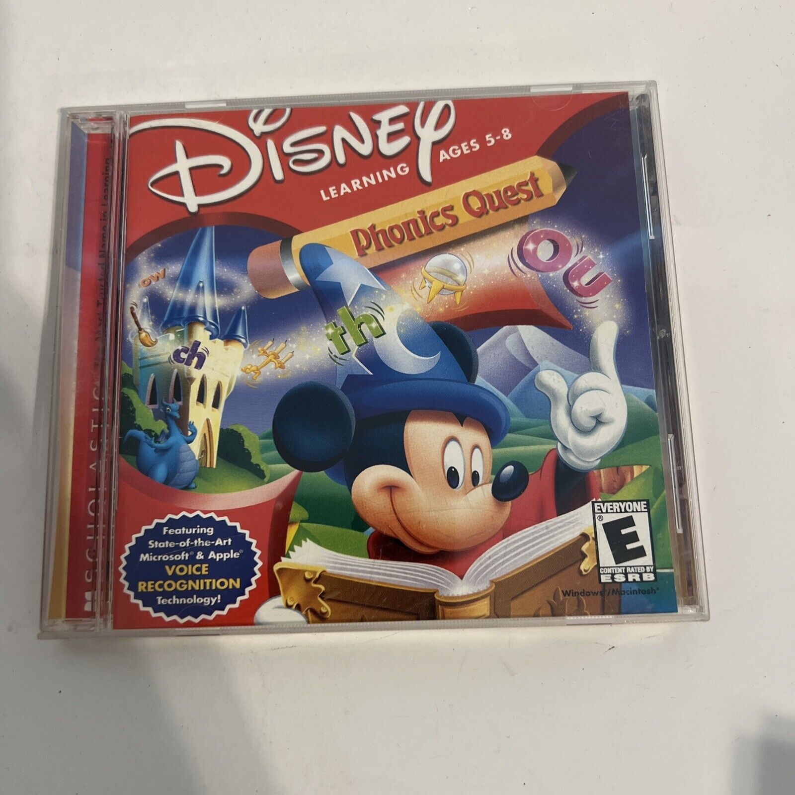 Disney Scholastic Phonics Quest Age 5-8 Windows  Mac Interactive Learning CD