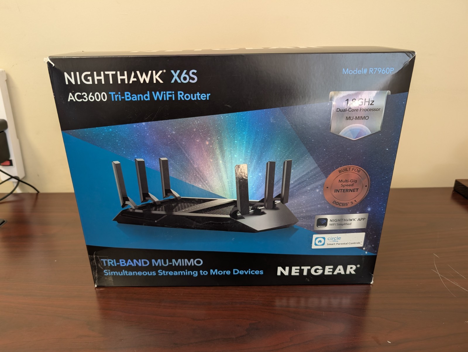 NETGEAR Nighthawk X6S AC3600 Tri-Band 2 Port WiFi Router (R7960P)