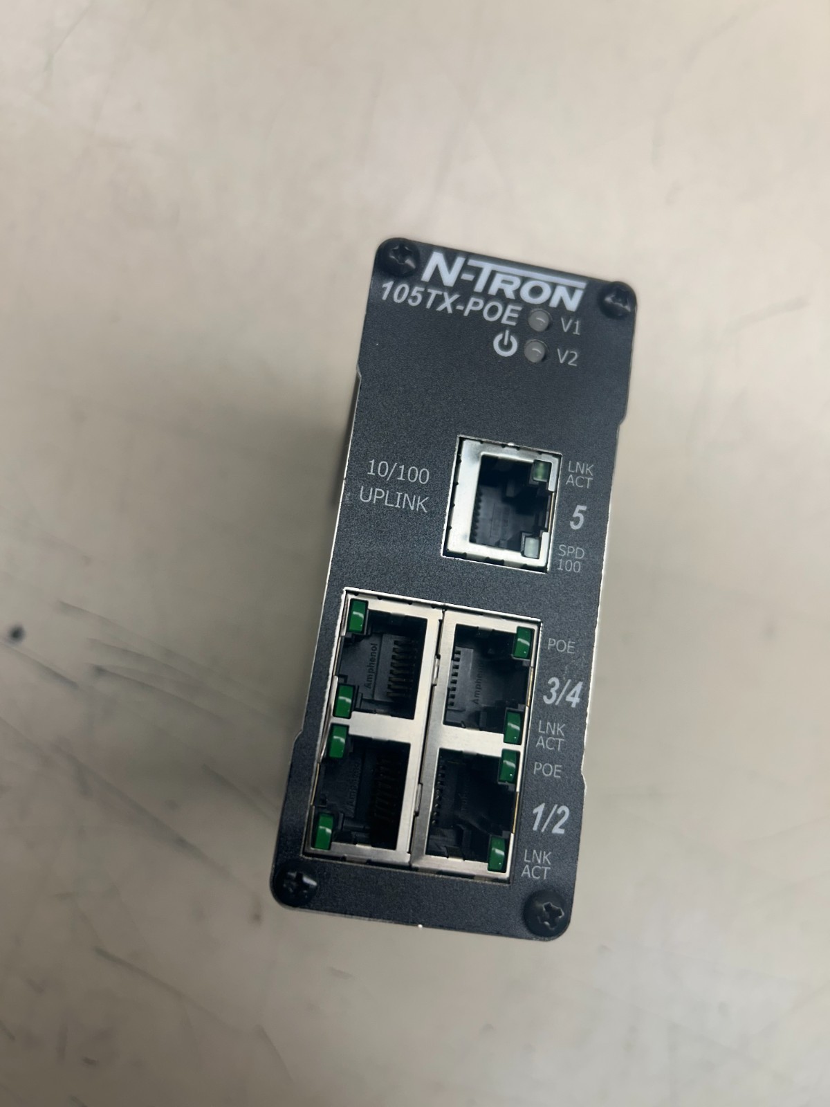 N-Tron 105TX-POE 5-Port Switch DIN Mount