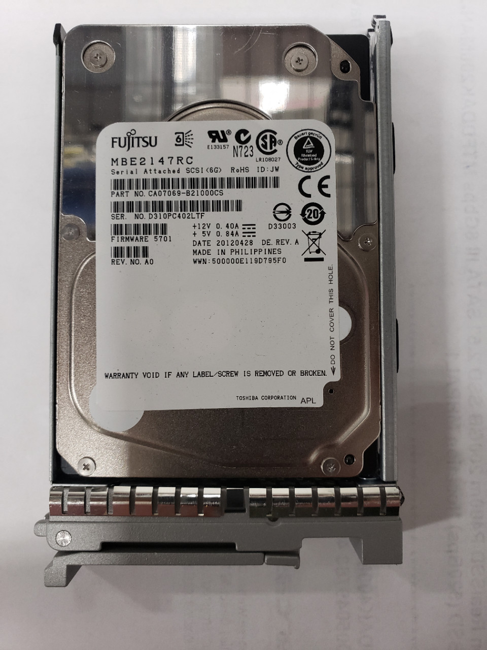 Cisco A03-D146GC2 UCS 146GB 6Gbps 15K RPM SAS 2.5" HDD 