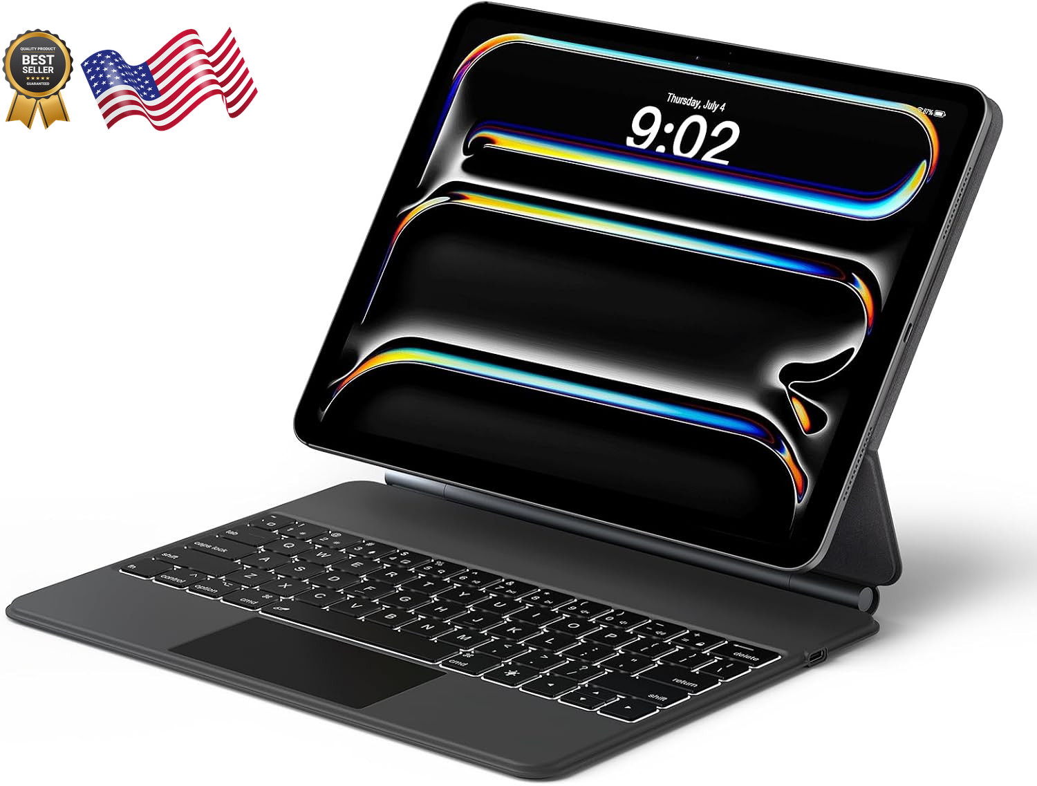 Magic Keyboard Case for Ipad Pro 13 Inch M4 2024 / M5 2025 Magic Style Magnetic