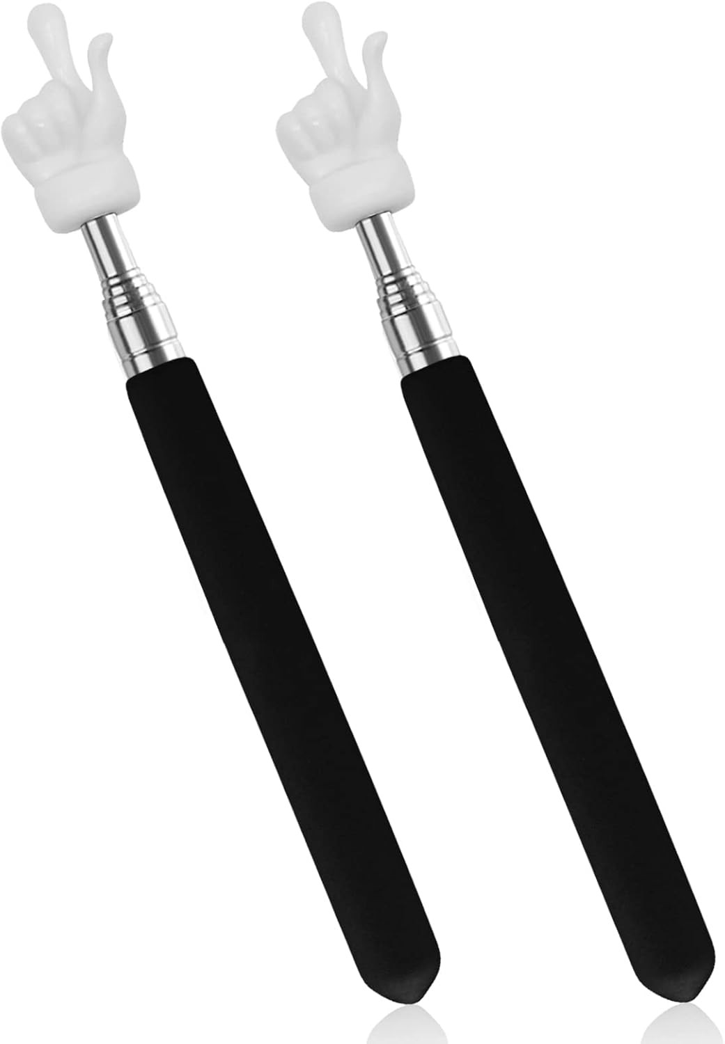 2Pcs Telescopic Teachers Pointer, Extendable Hand Pointer Finger 2PCS 