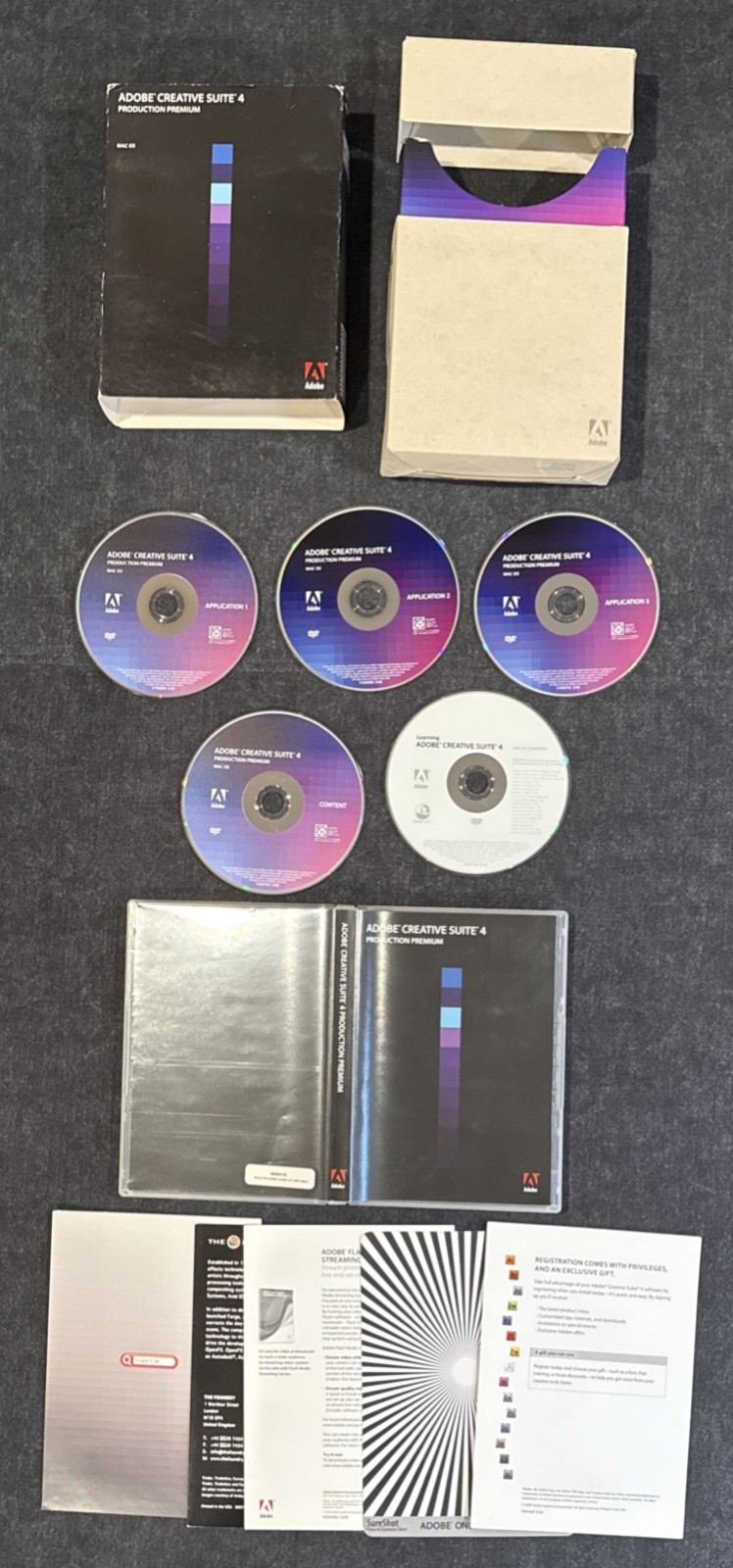 Adobe Creative Suite 4 Production Premium For Mac OS ~ Full Retail DVD Version