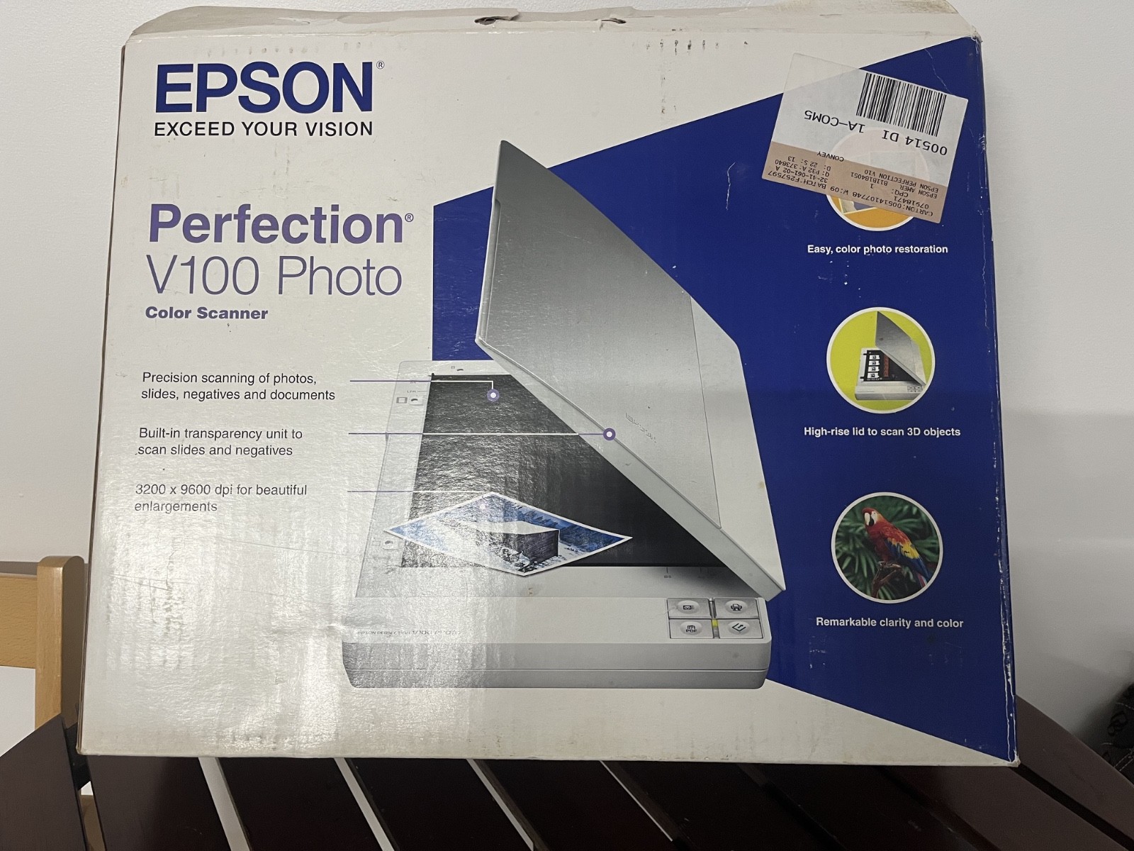 Epson Perfection V100 Photo Color Flatbed Scanner