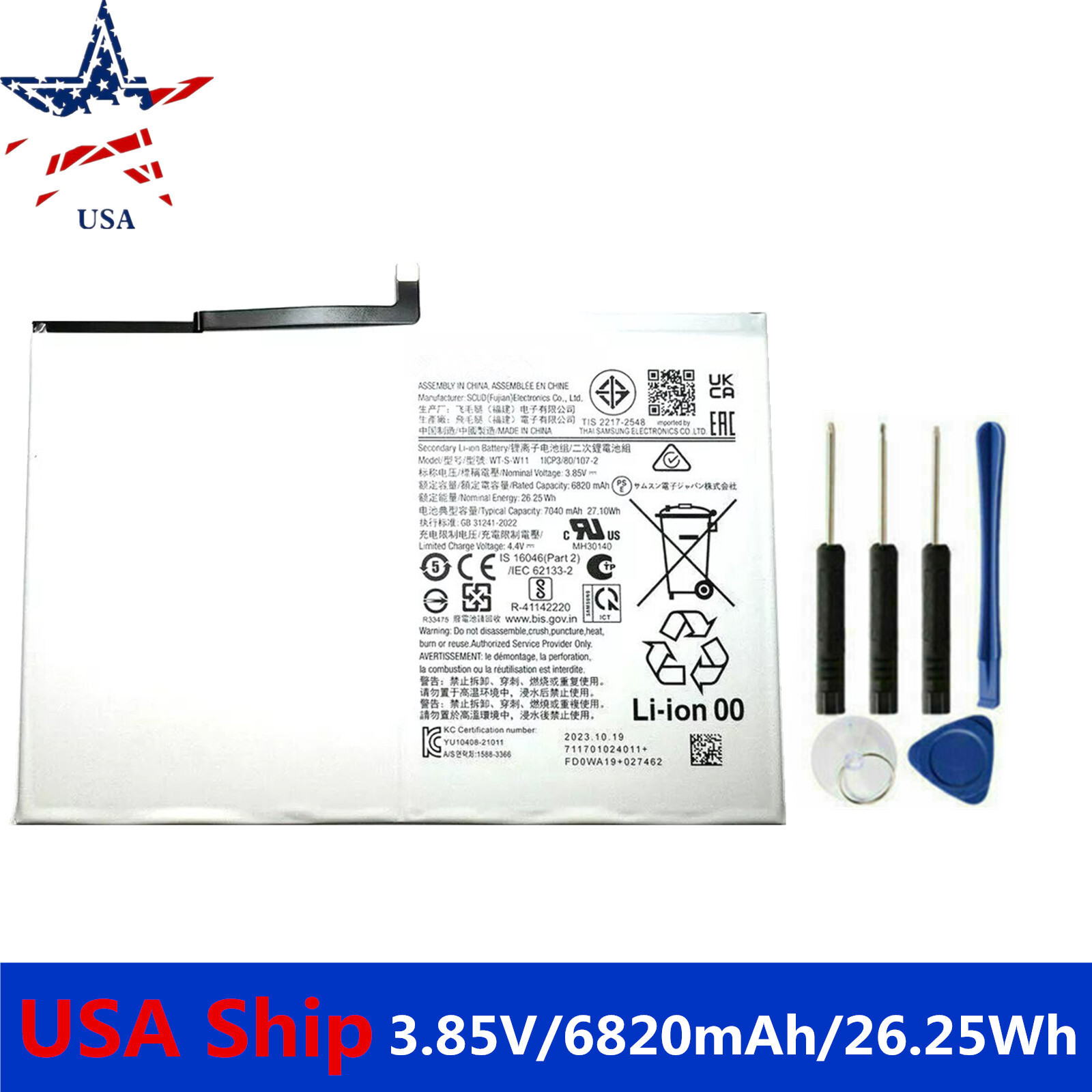 New Battery WT-S-W11 for Samsung Galaxy Tab A9+ Plus 11" SM-X210 X215 X216 X218U