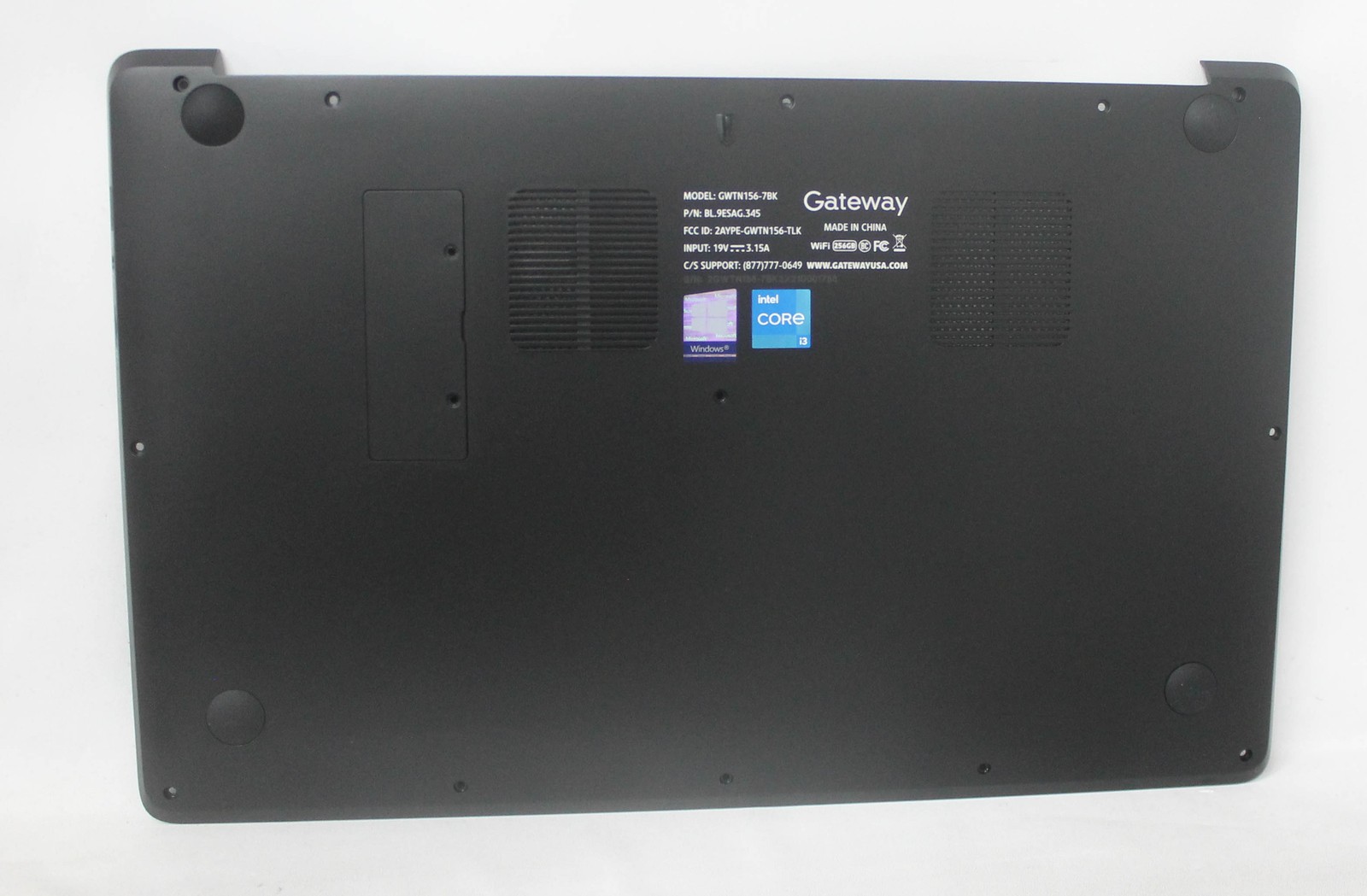 BASE-GWTN156-7BK Gateway Bottom Base Cover Black Gwtn156-7Bk "GRADE A"
