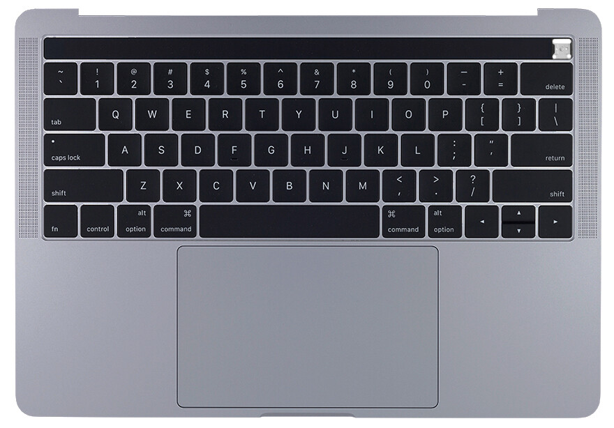 OEM Top Case Palmrest + Keyboard + Touchpad For 13" MacBook Pro A1706 Space Gray
