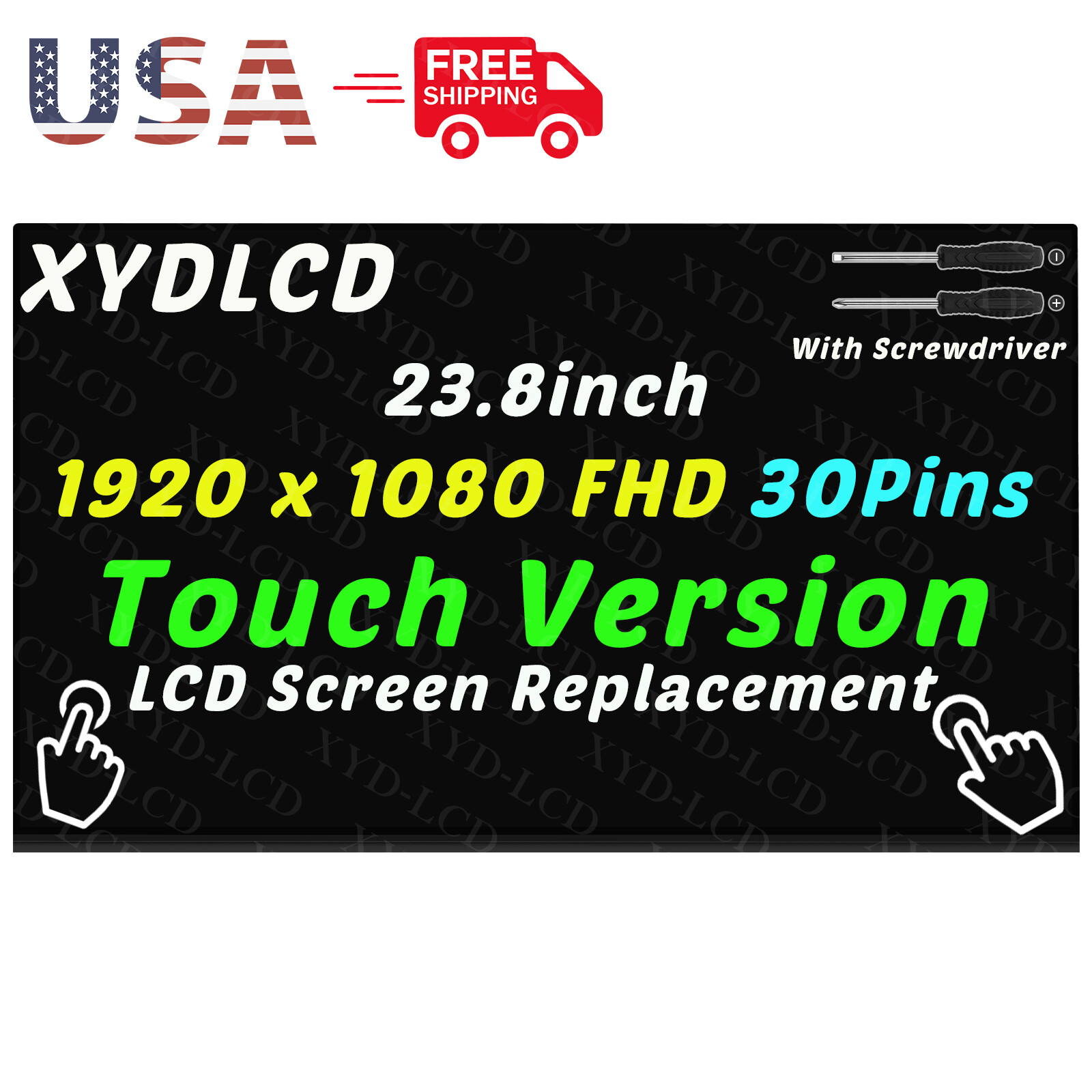 24" LM238WF5(SS)(E5) LM238WF5-SSE5 LCD LED TouchScreen Replacement Panel Display