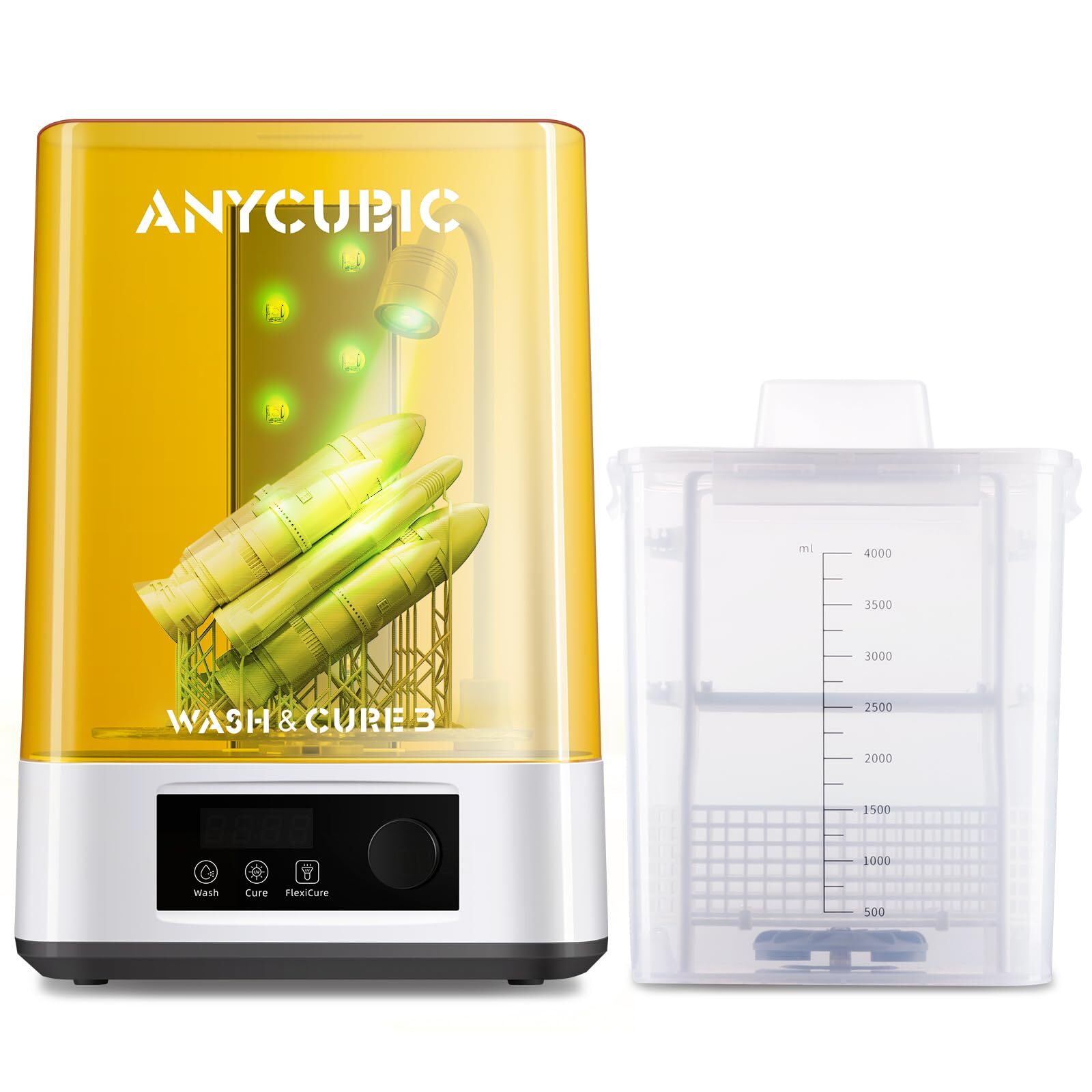 ANYCUBIC Wash and Cure 3.0 Large 4L LCD Models 2 in 1 Washing and Curing Station