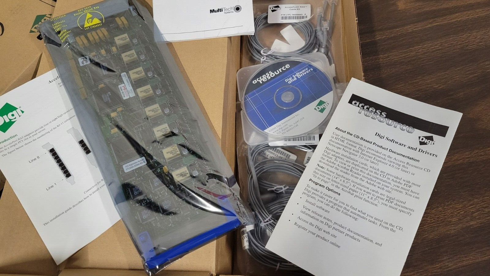 Digi AccelePort RAS 8 Multi-Modem Adapters  77000583