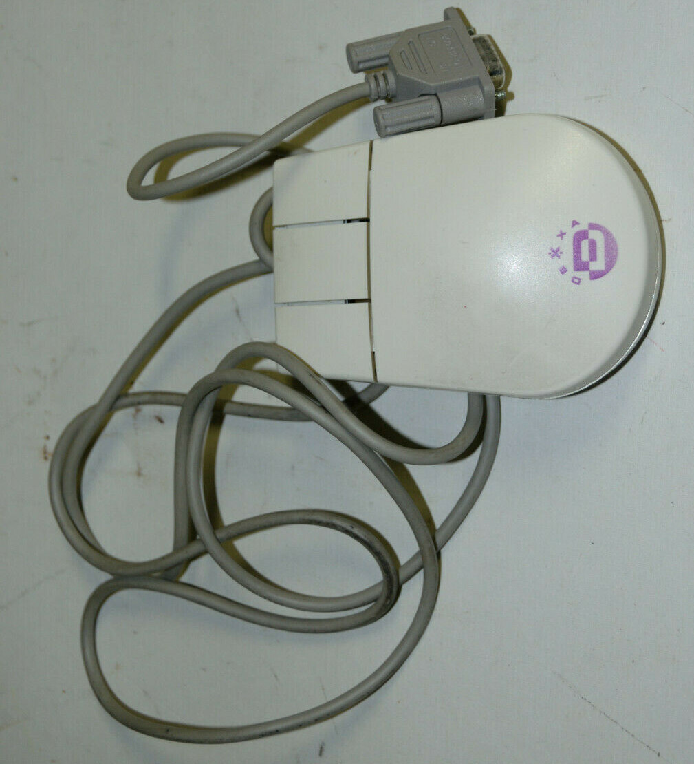 Vintage Dexxa Computer Mouse 9 Pin Connector 3 button Untested