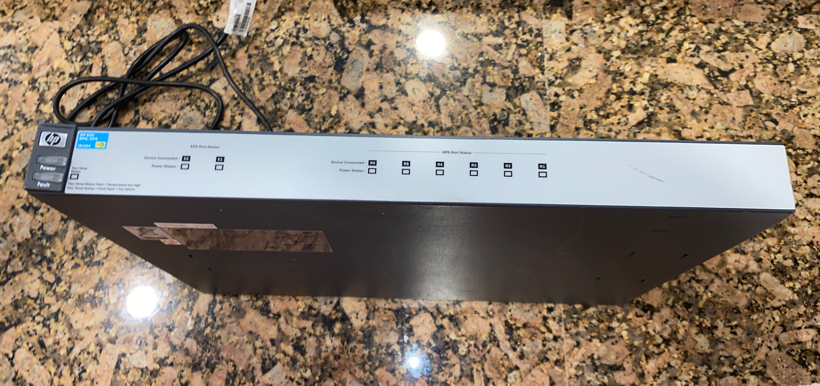 HP J8168A ProCurve 600 RPS/EPS Redundant/External Power Supply 12VDC/50VDC